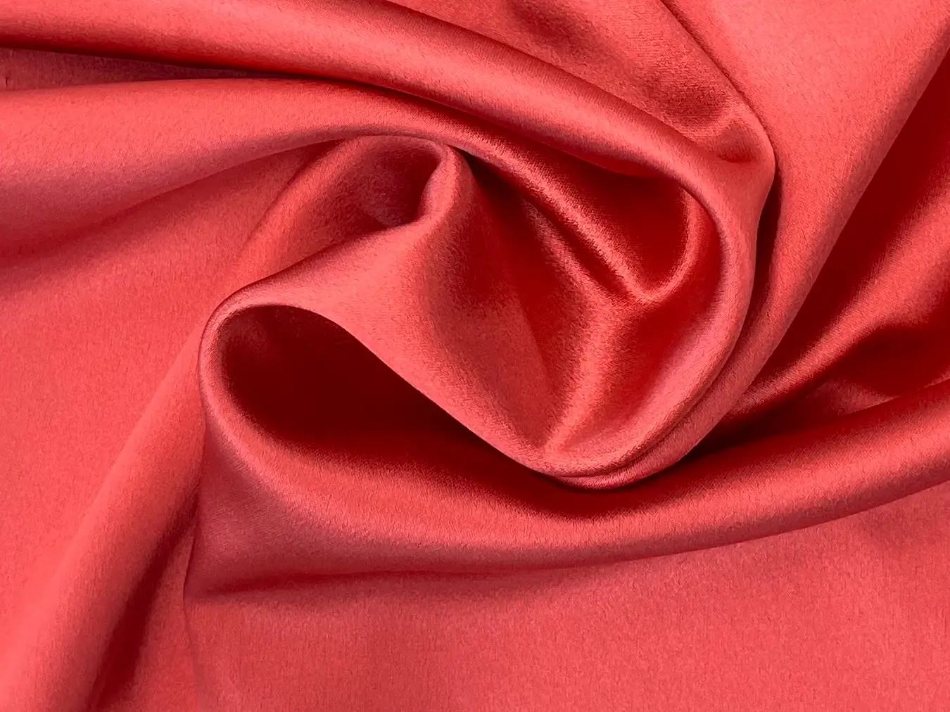 100% Silk Crepe Back Satin in Salmon Fabric in Warehouse