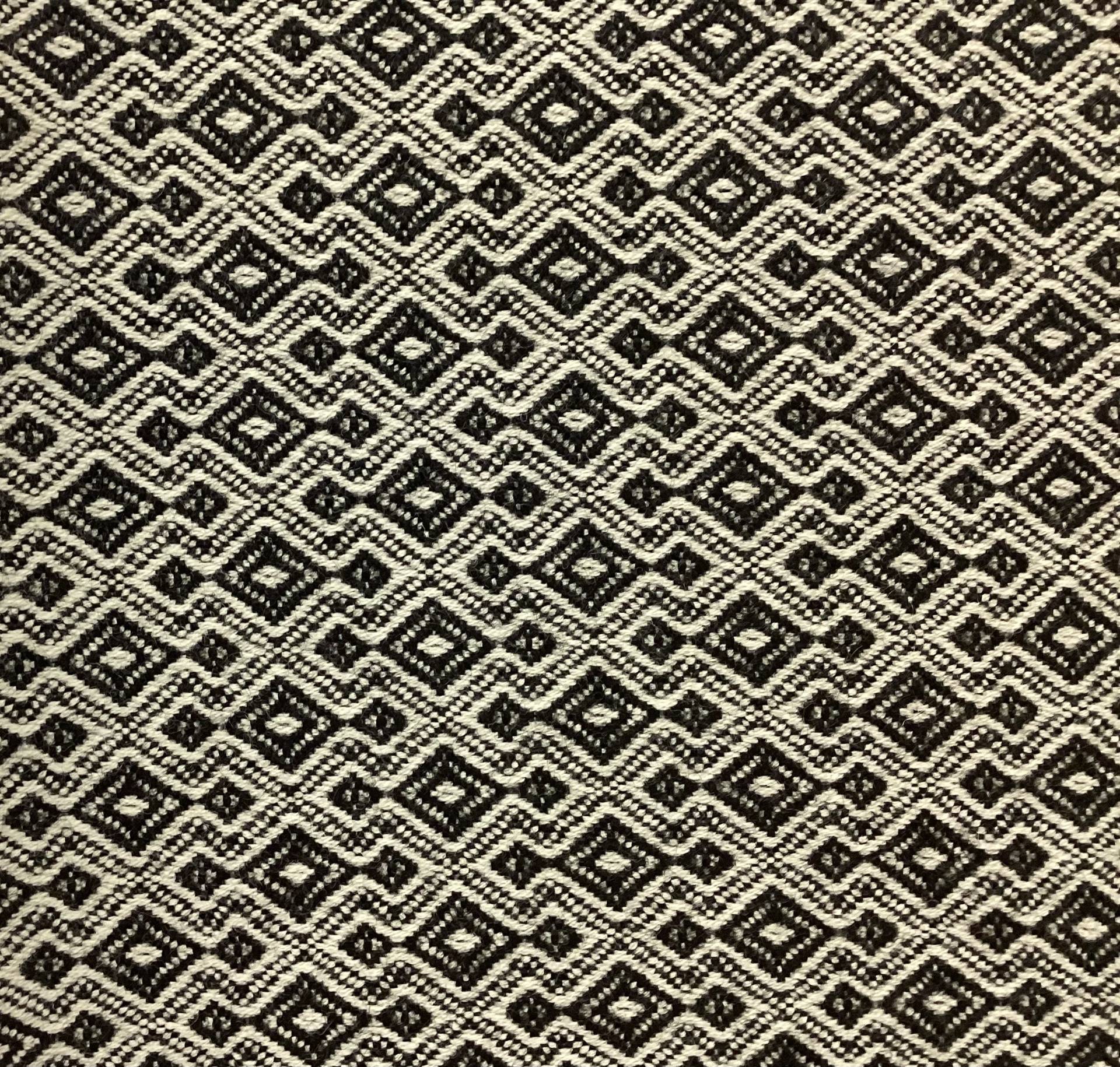 100% Wool Novelty In Black & Hemp
