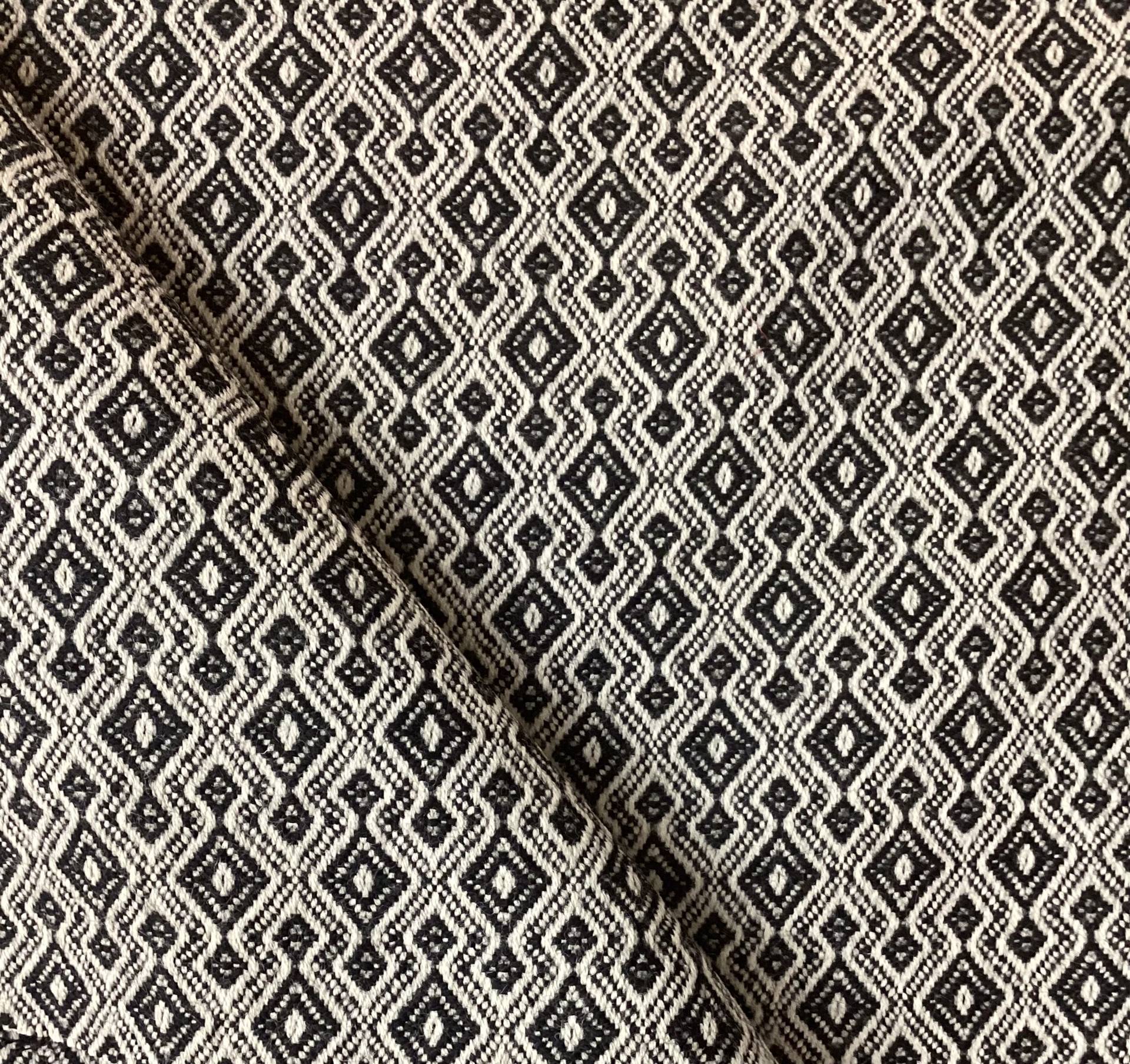100% Wool Novelty In Black & Hemp