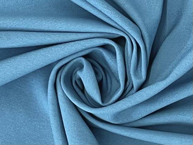 65% Cotton 29% Nylon 6% Elastine Lycra Bi-Stretch in Pale Azure