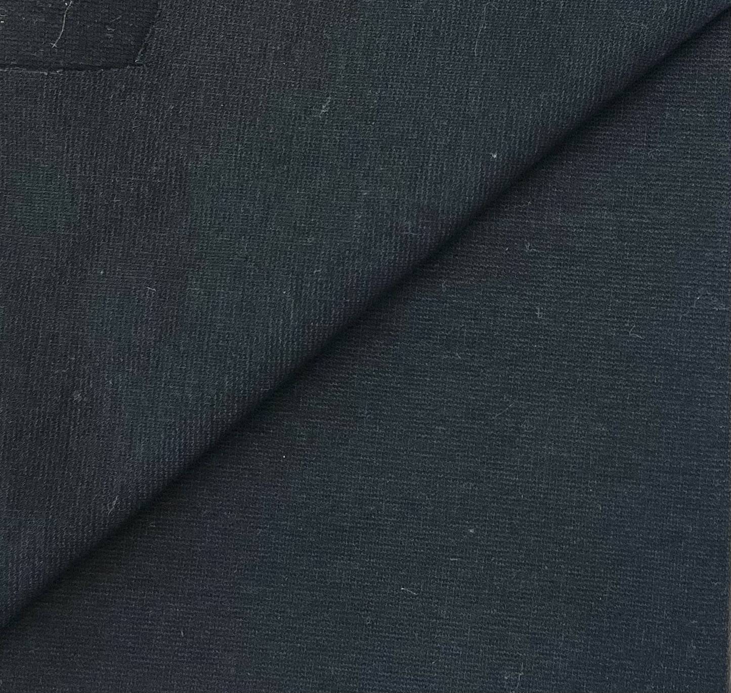 Cotton and Elastane 4 Way Stretch Knit in Black