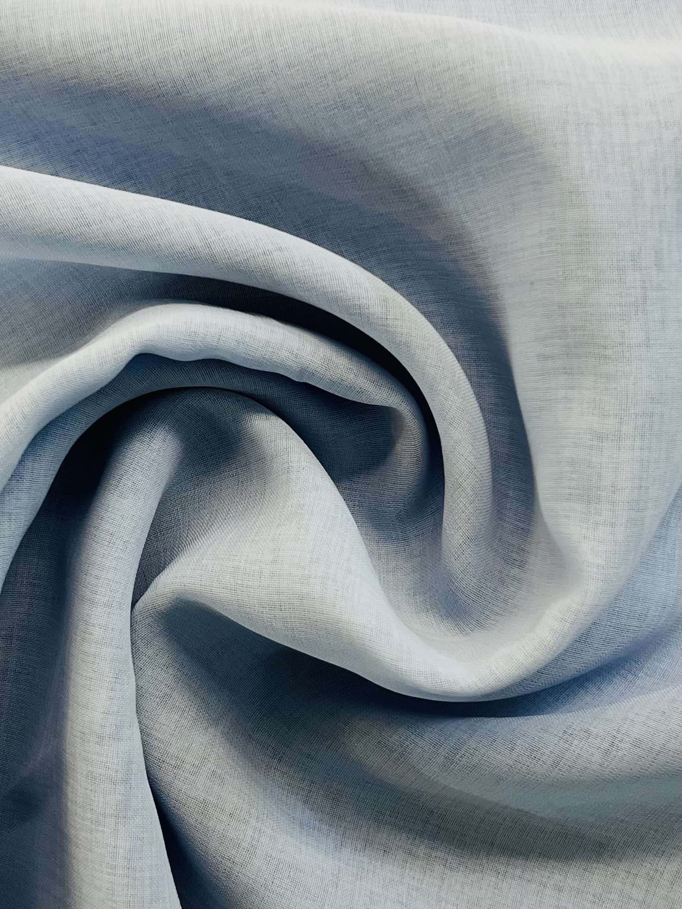 Japanese Polyester Gauze Chiffon in Baby Blue