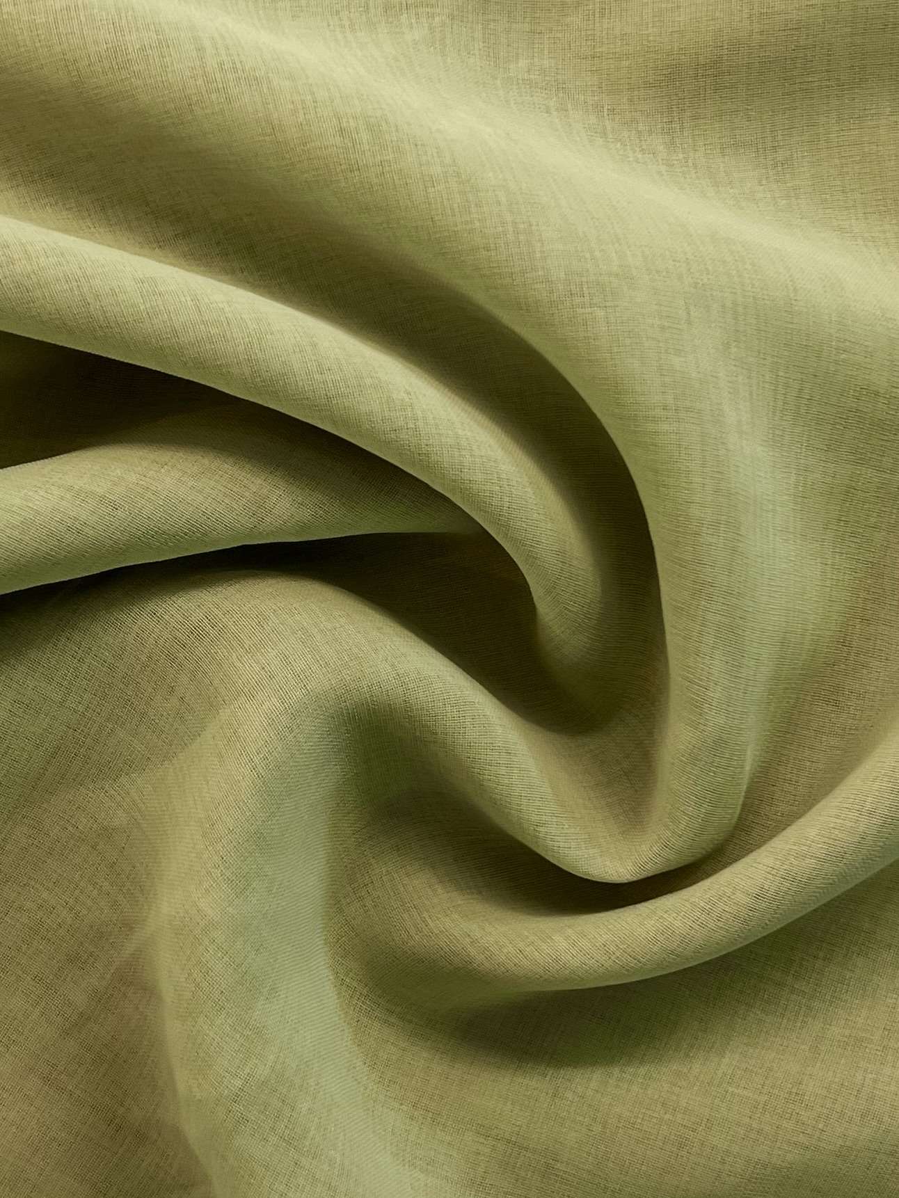 Japanese Polyester Gauze Chiffon in Matcha