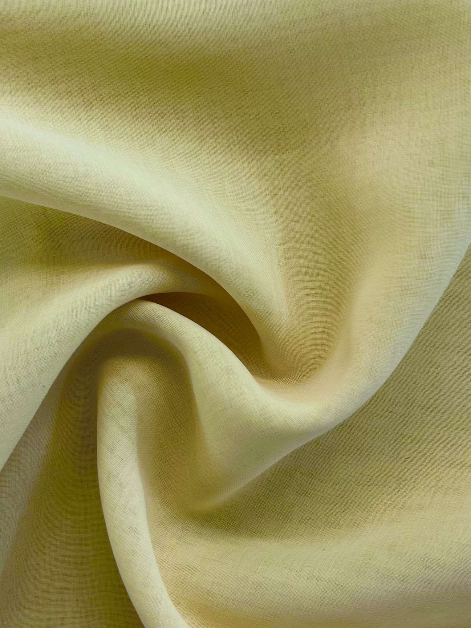 Japanese Polyester Gauze Chiffon in Lemon