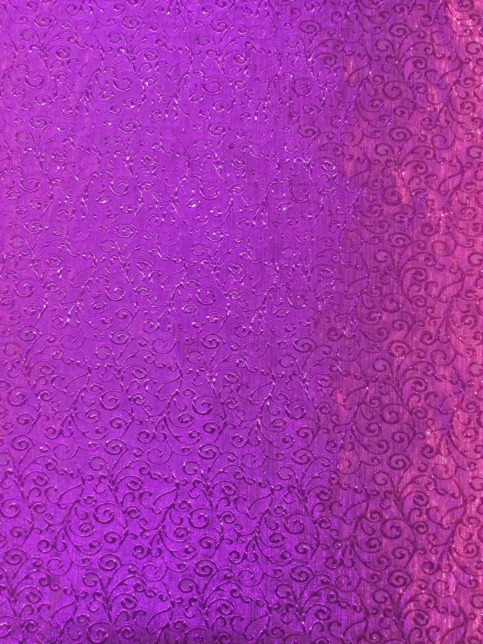 Metallic Swirl Jacquard in Purple