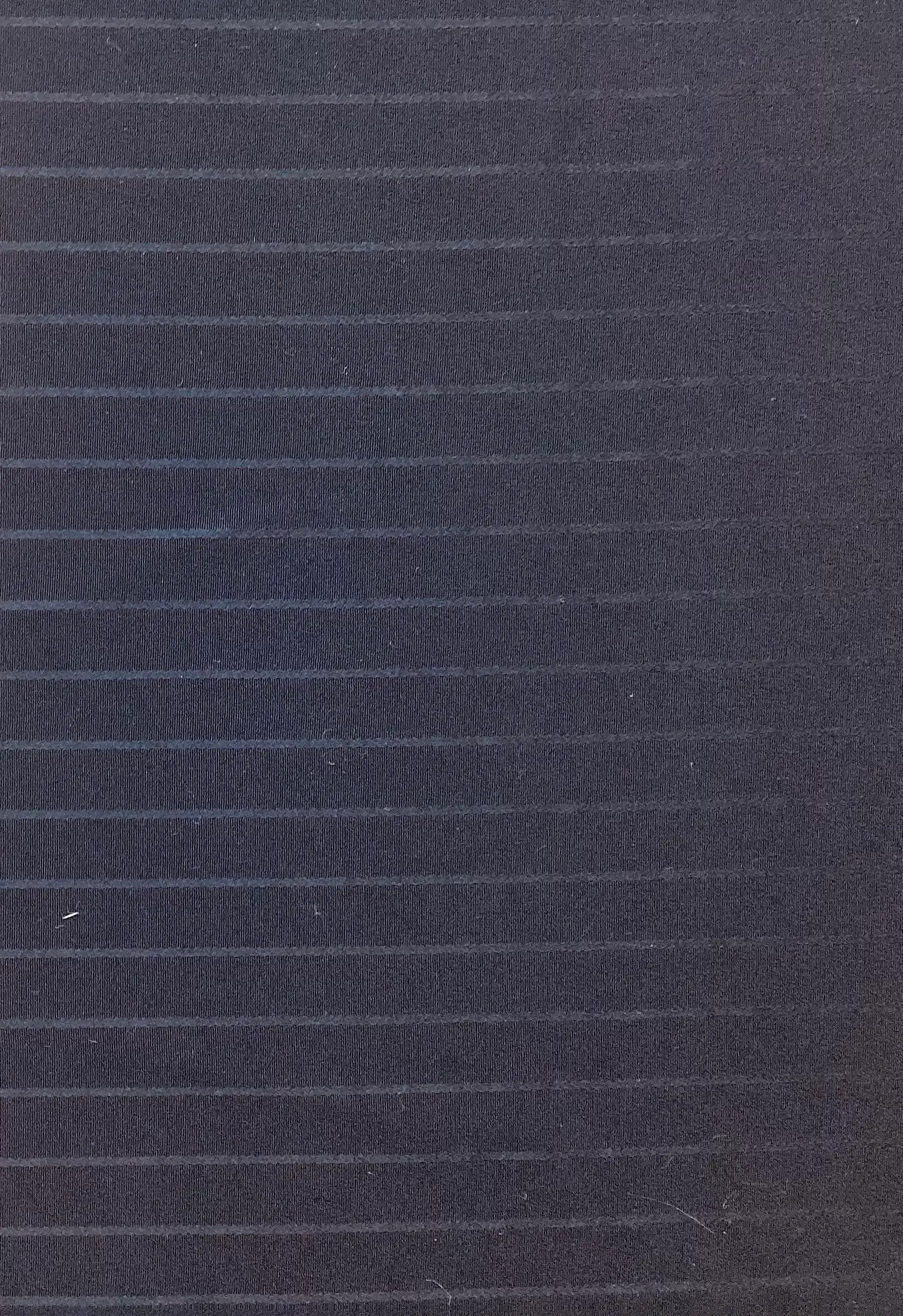 100% 4 Ply Silk Crepe Shadow Stripe in Midnight Navy