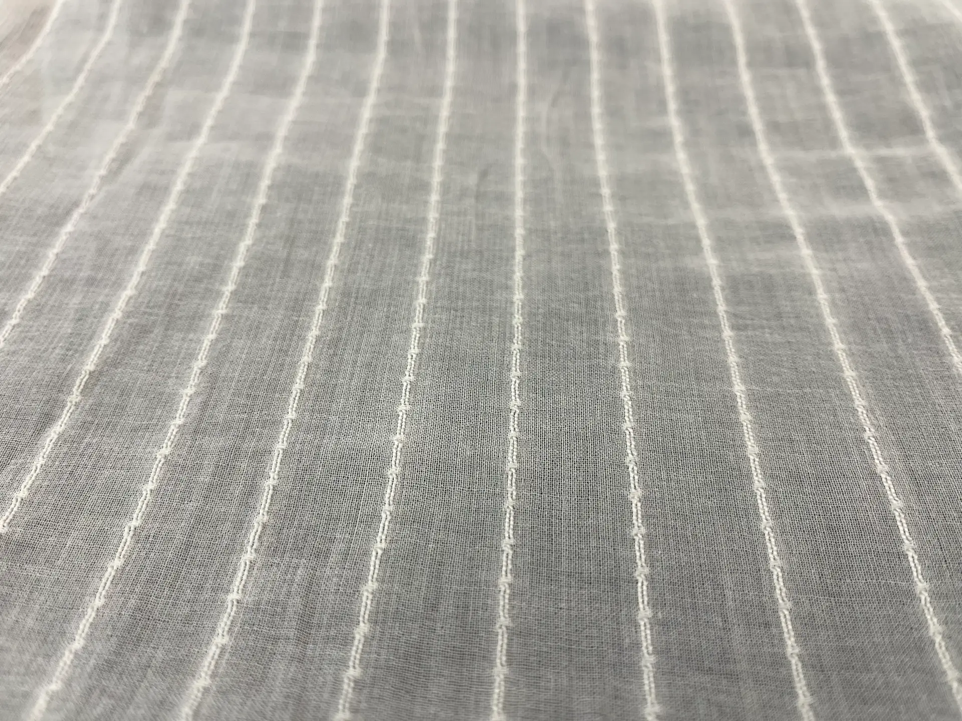Swiss Embroidered Cotton Voile in White