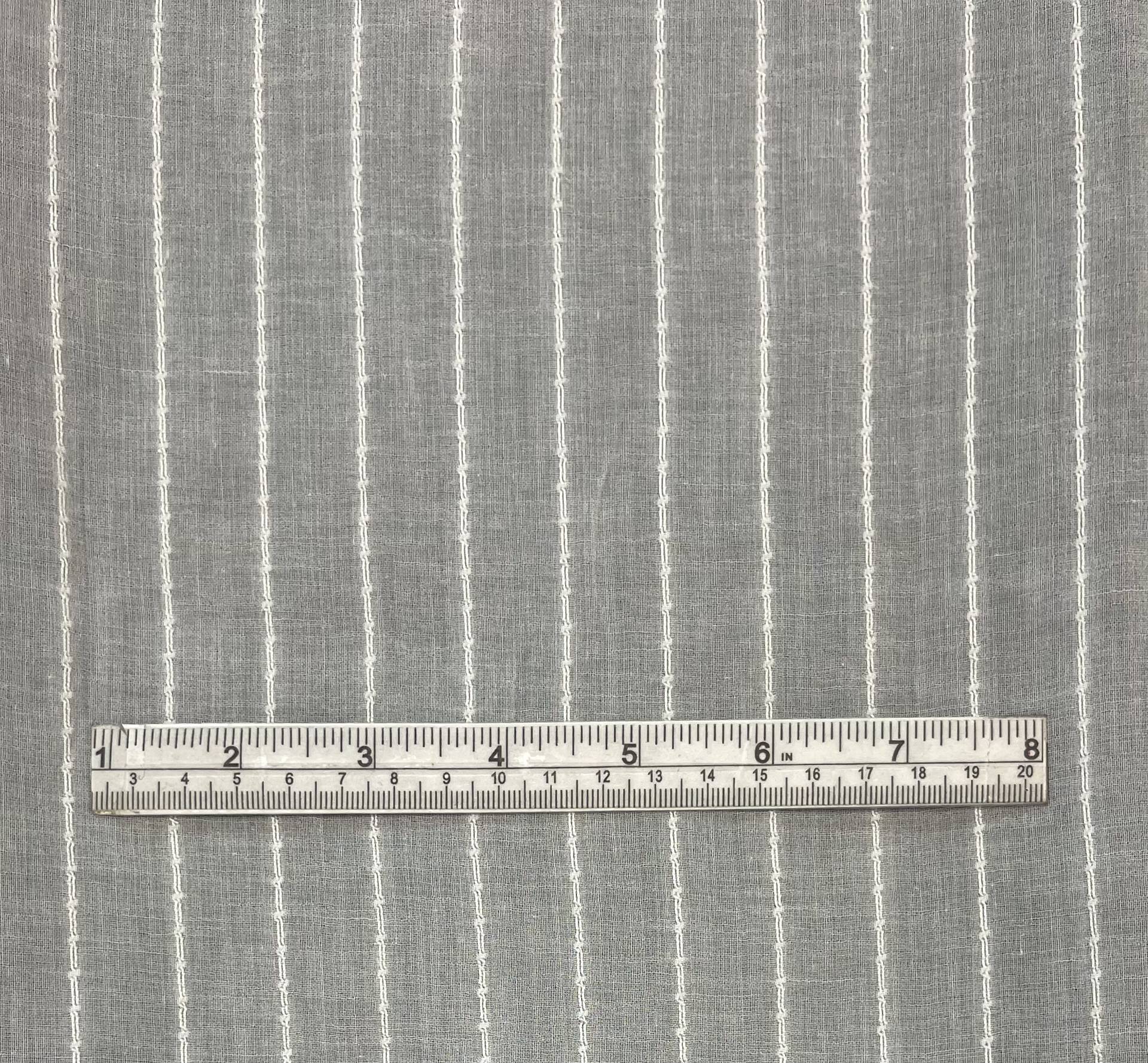 Swiss Embroidered Cotton Voile in White
