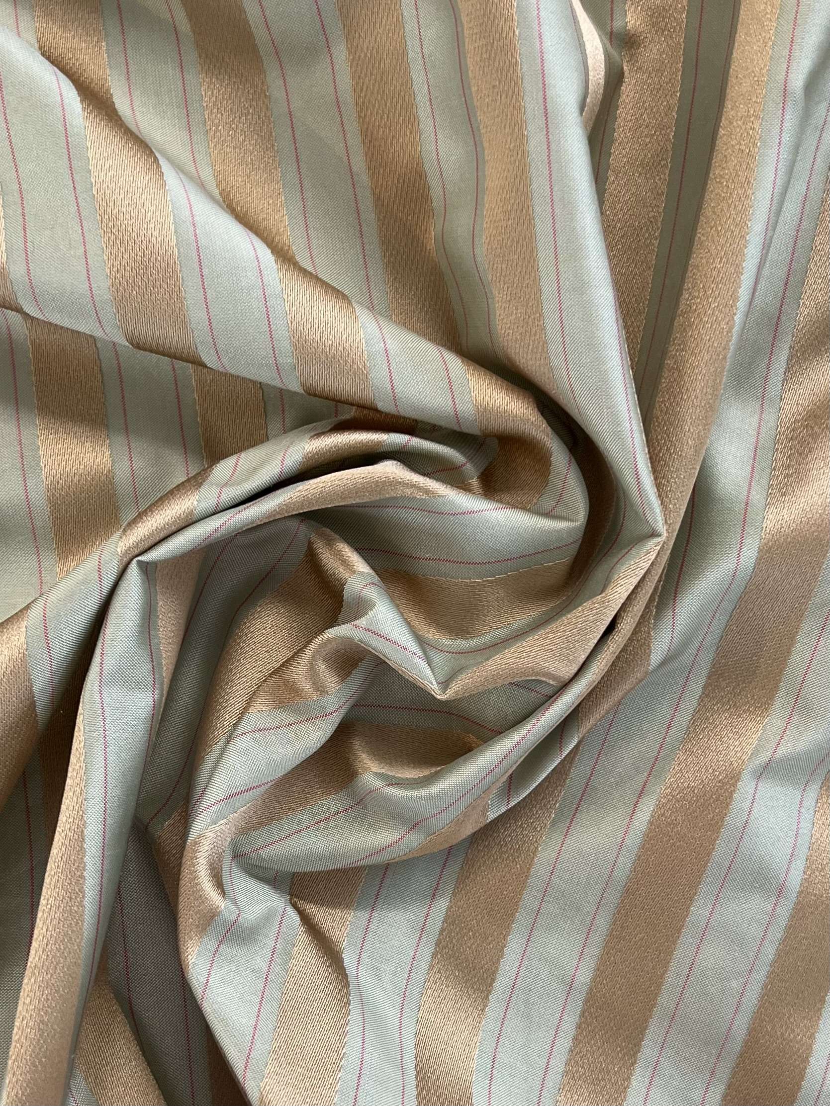 SILK/COTTON TAFFETA OTTOMAN STRIPE
