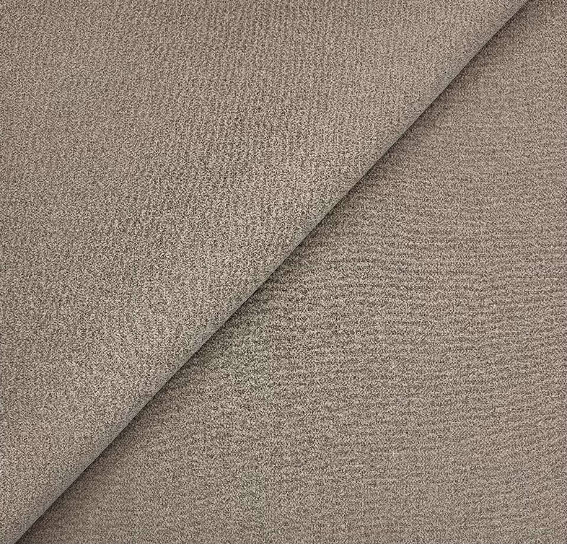 Italian Virgin Wool Double Crepe in Taupe