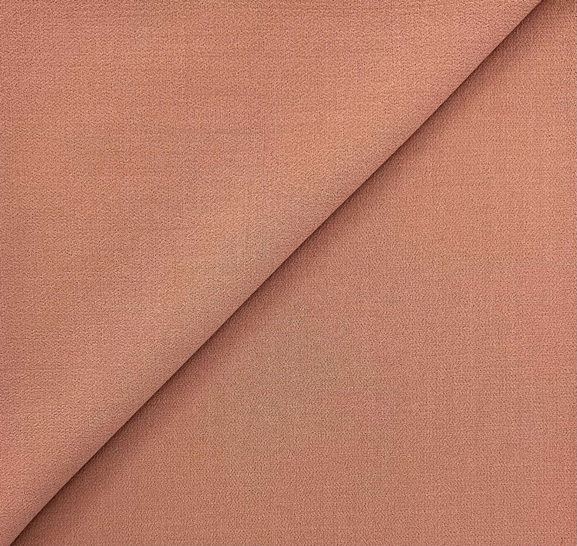 Italian Virgin Wool Double Crepe in Terracotta