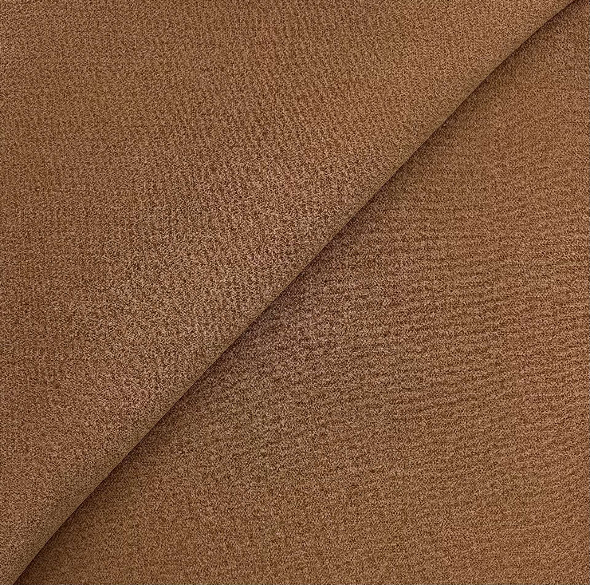 Italian Virgin Wool Double Crepe in Sepia