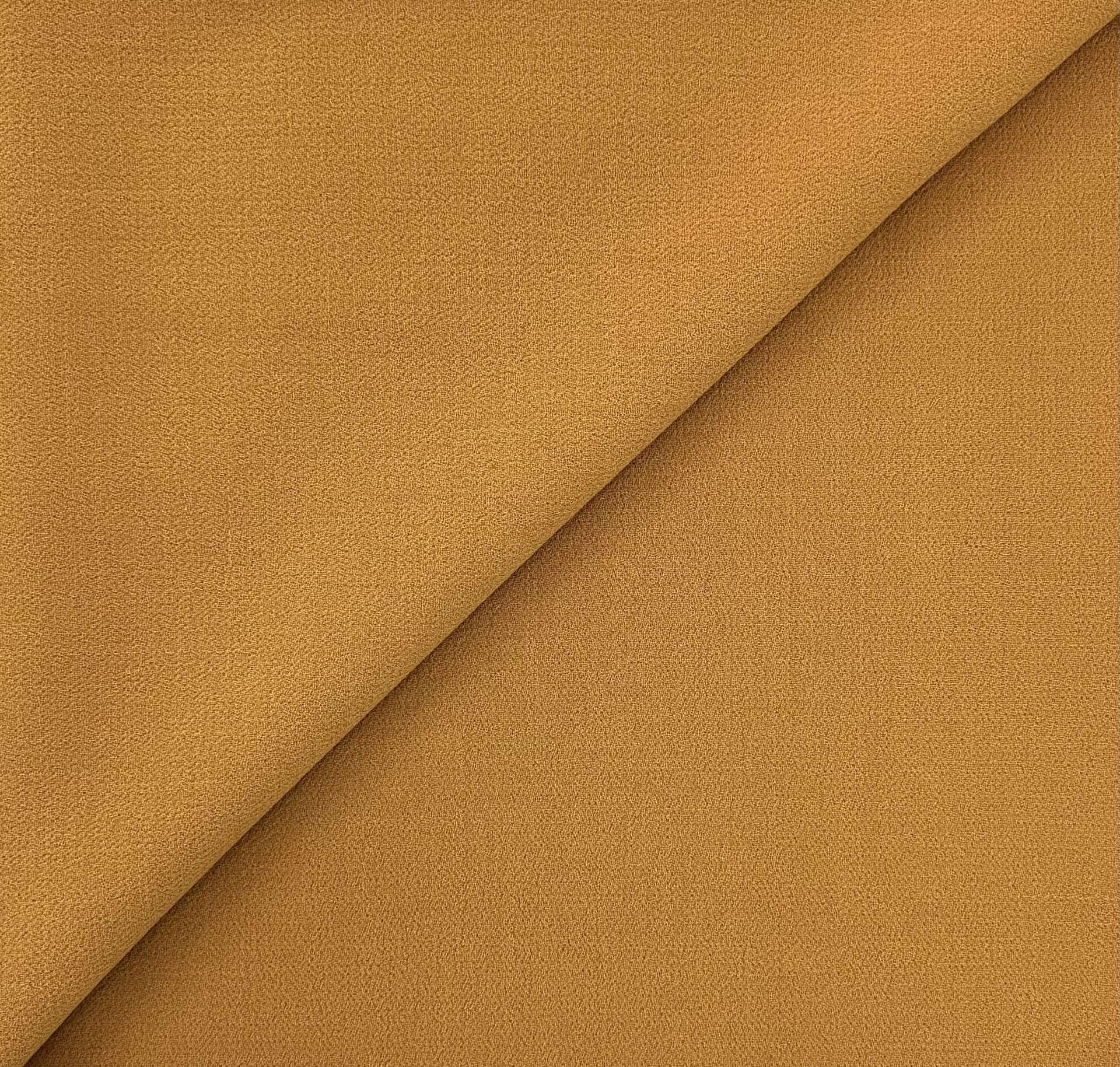 Italian Virgin Wool Double Crepe in Dijon