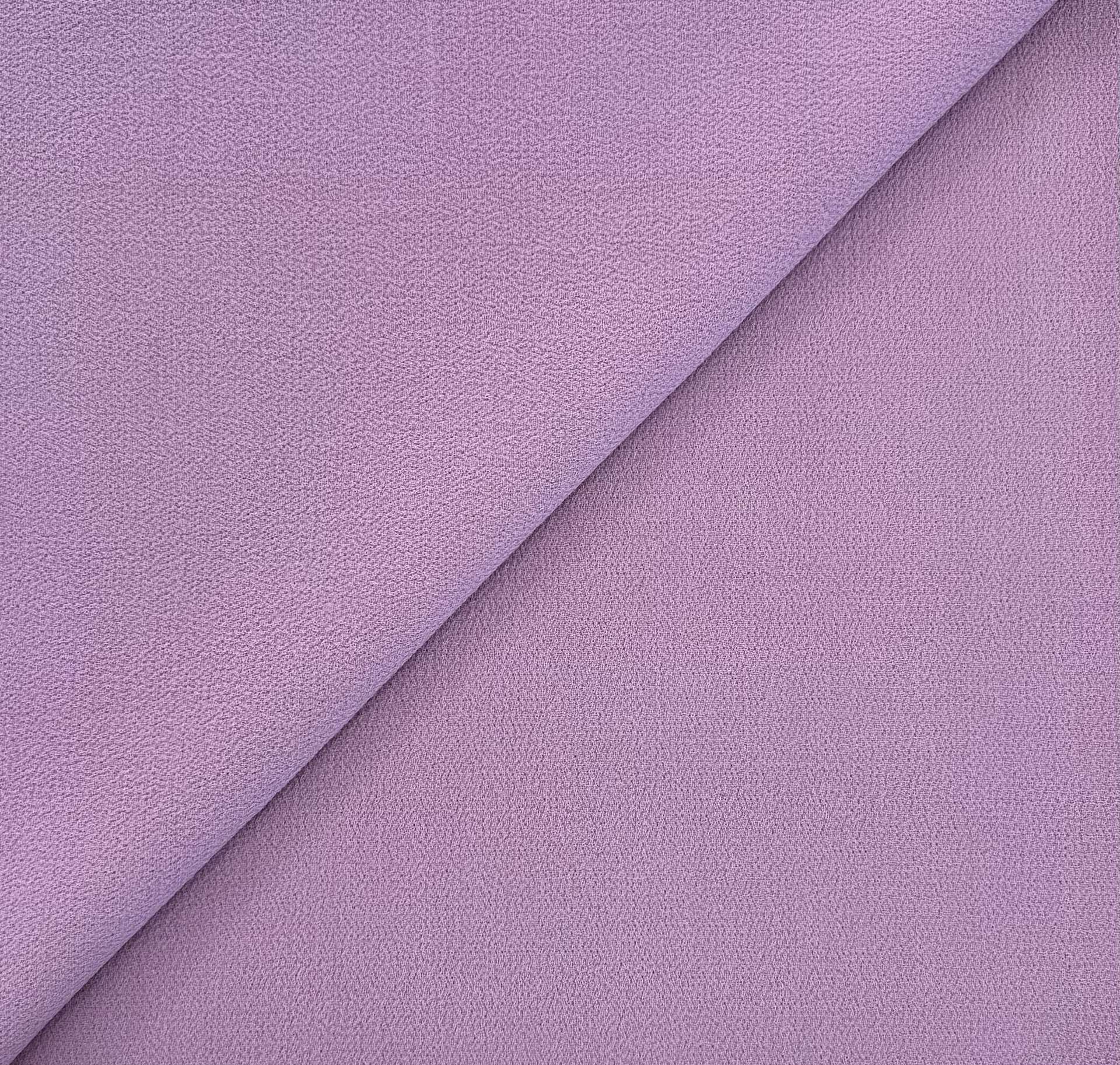 Italian Virgin Wool Double Crepe in Lilac