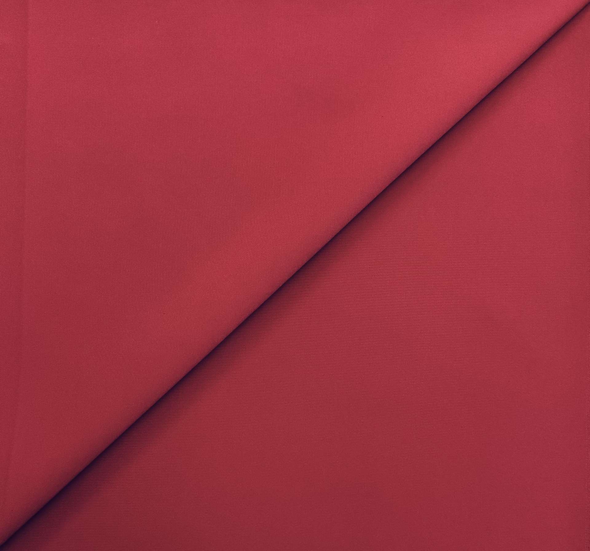Cotton Nylon Spandex Suiting in Red Dahlia