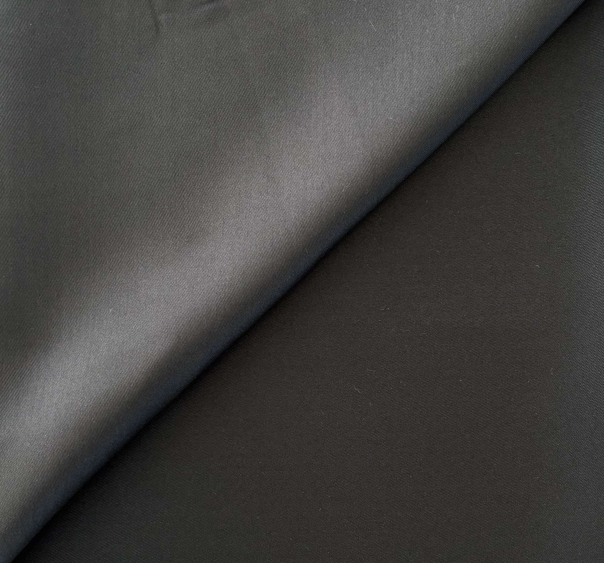 Polyester Twill Mikado in Midnight Navy