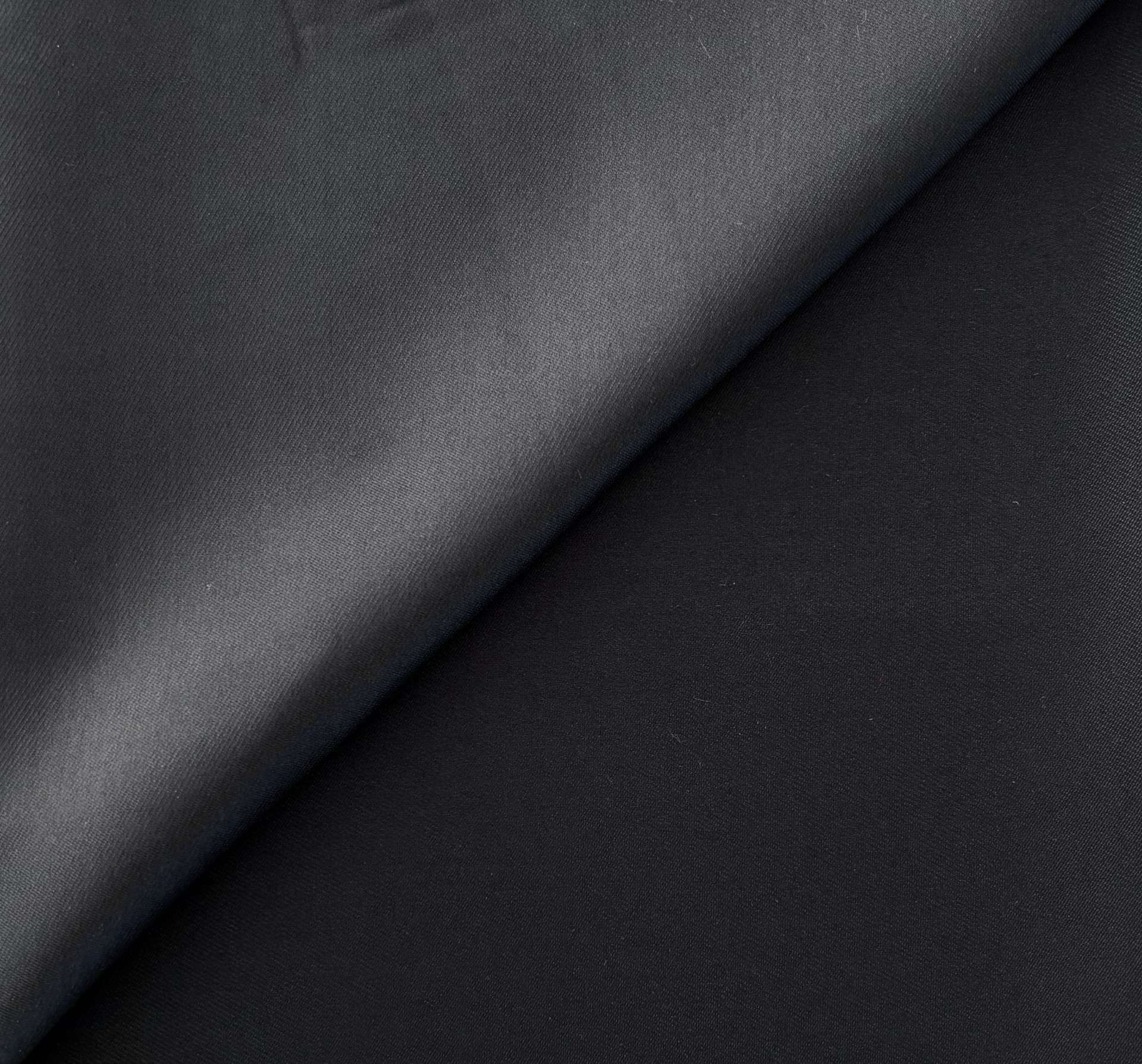 Polyester Twill Mikado in Black