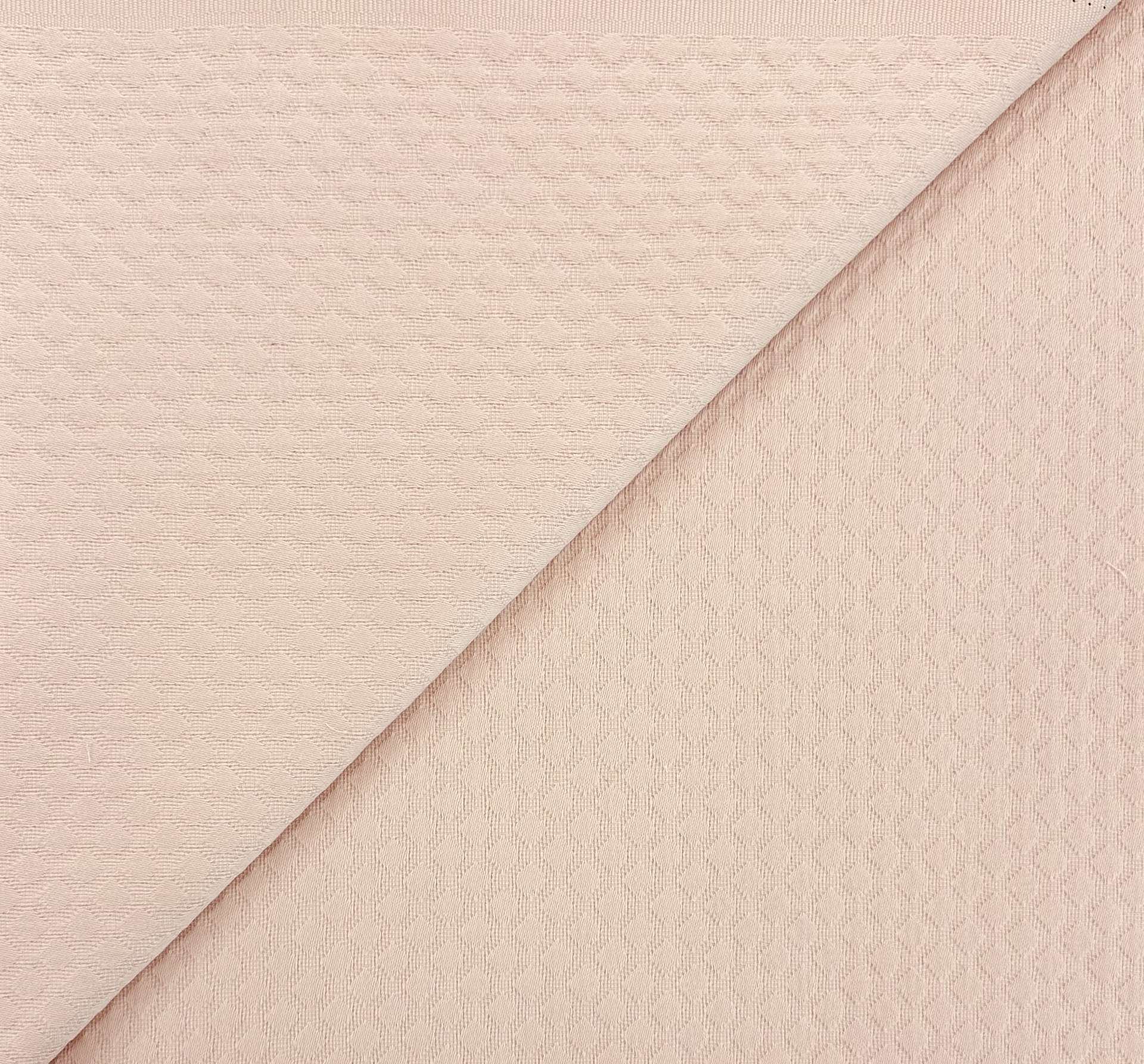 Upholstery Cotton Diamond Brocade in Blush
