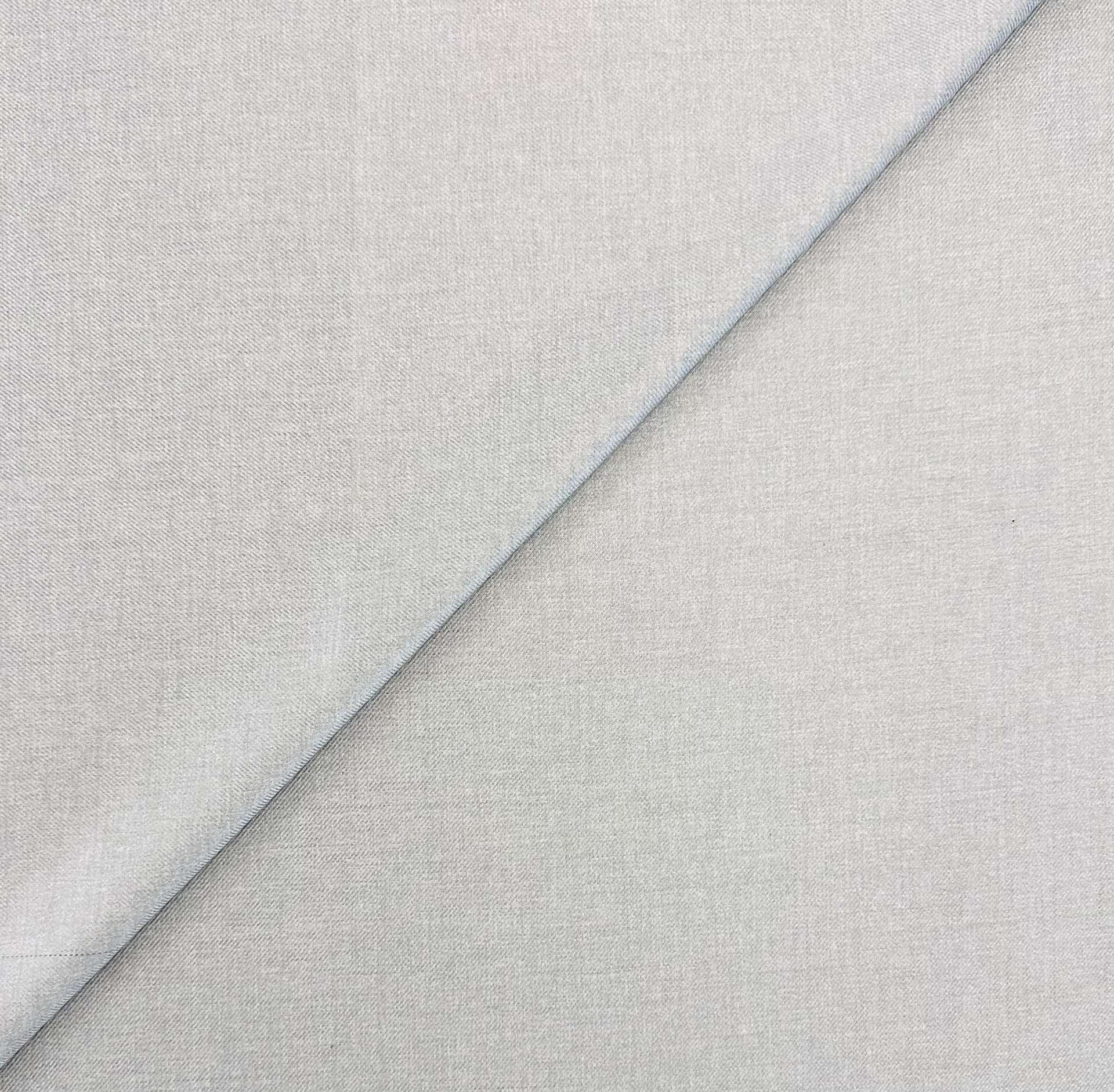Italian Pure Silk Suiting in Silver Grey