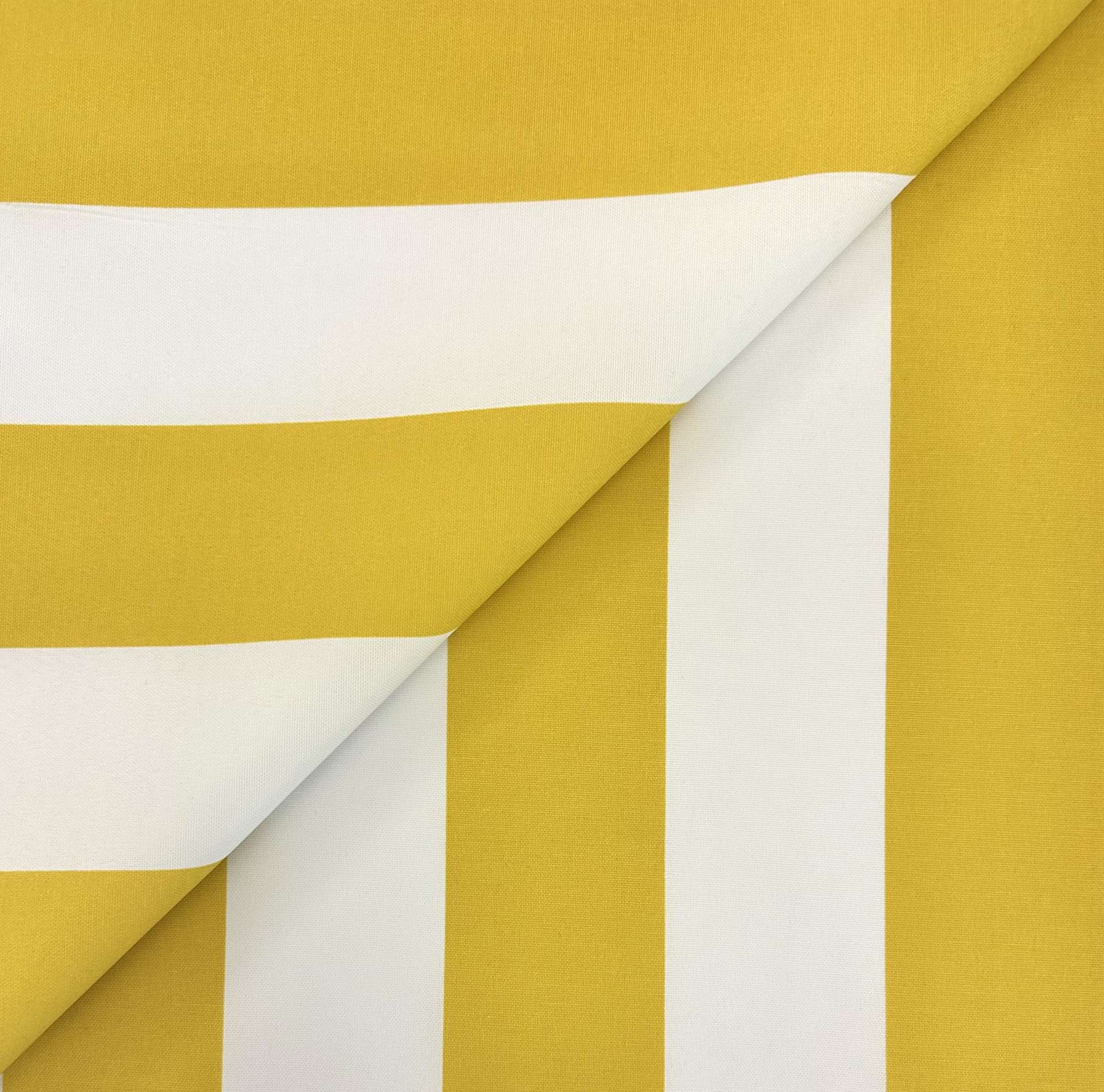 Outdoor Canvas Cabana Stripe in Yellow