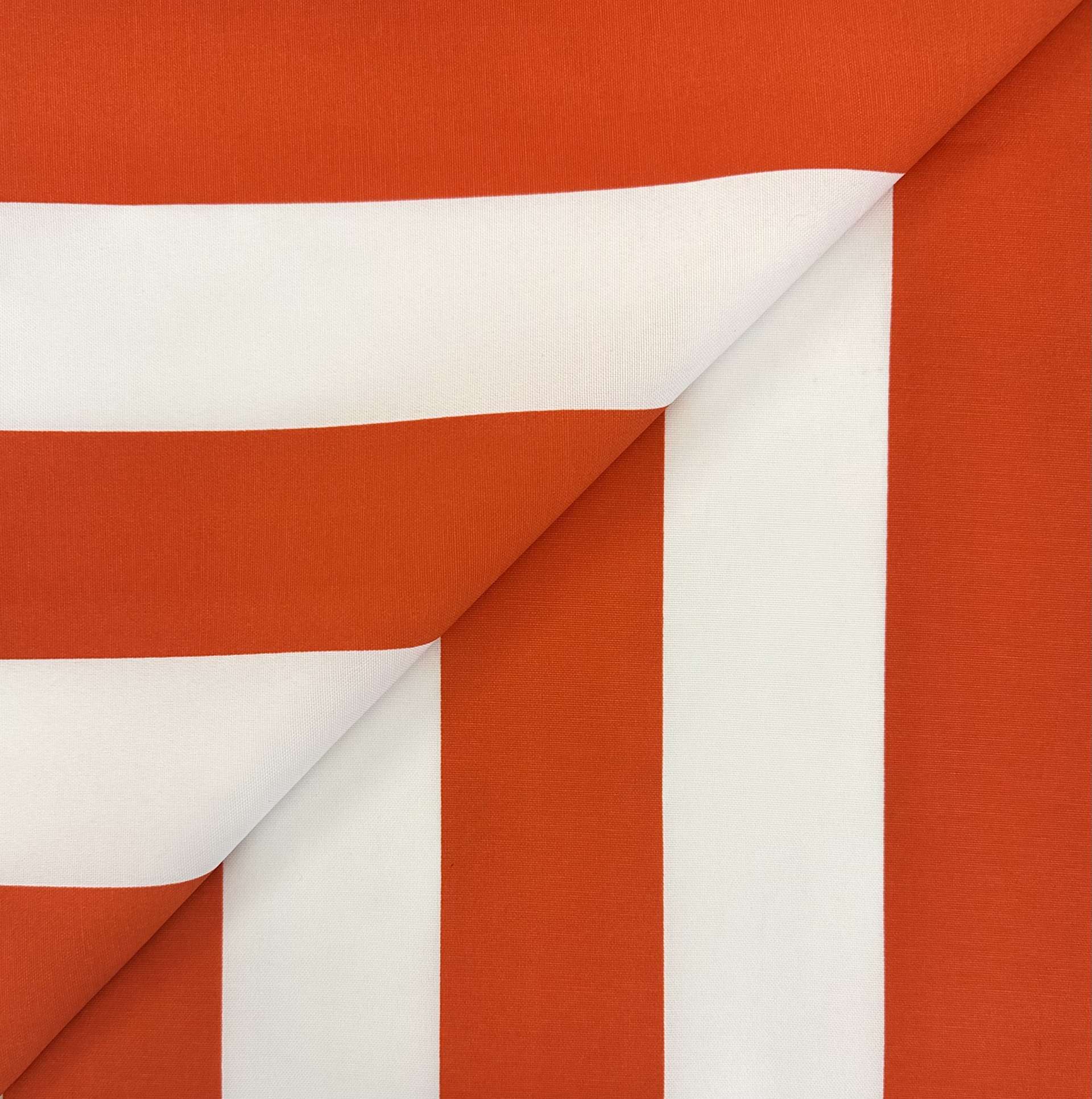 Outdoor Canvas Cabana Stripe in Orange
