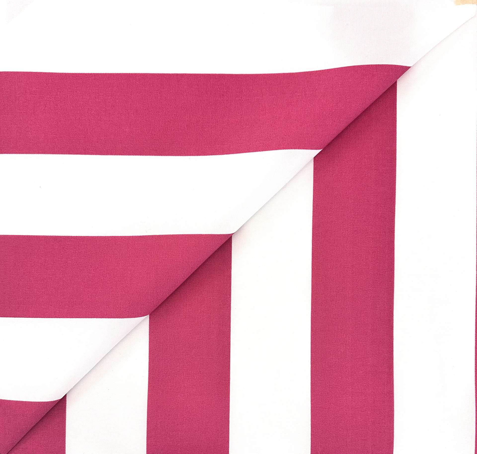 Outdoor Canvas Cabana Stripe in Fuchsia