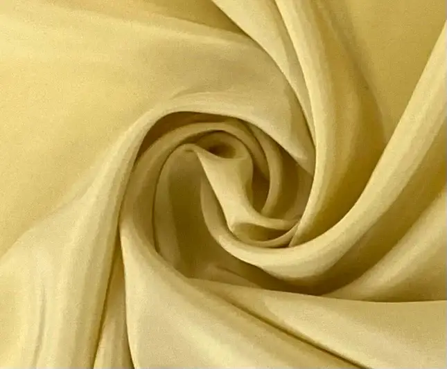 Silk Crepe de Chine in Cream