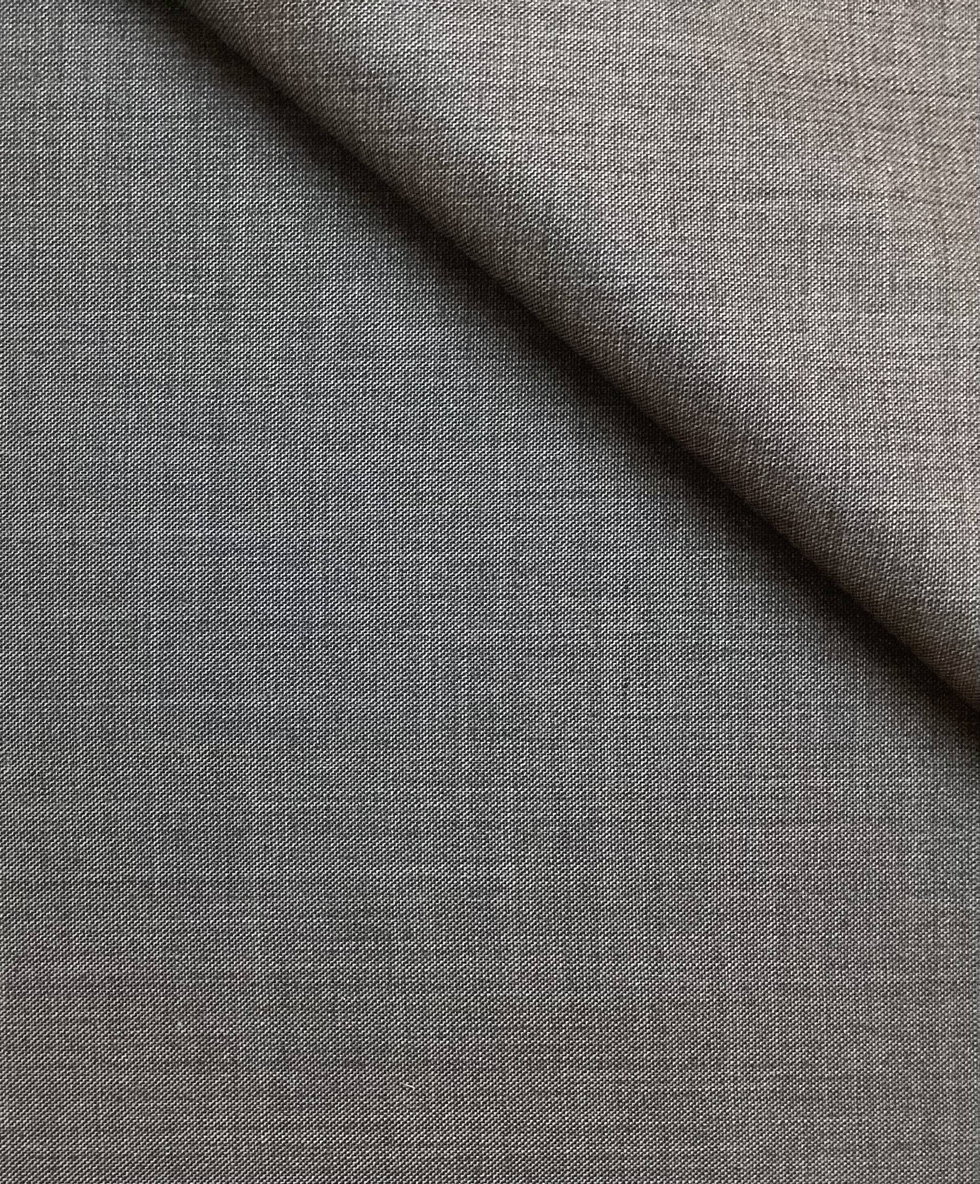 Made In England Super 160s Wool Suiting in Charcoal