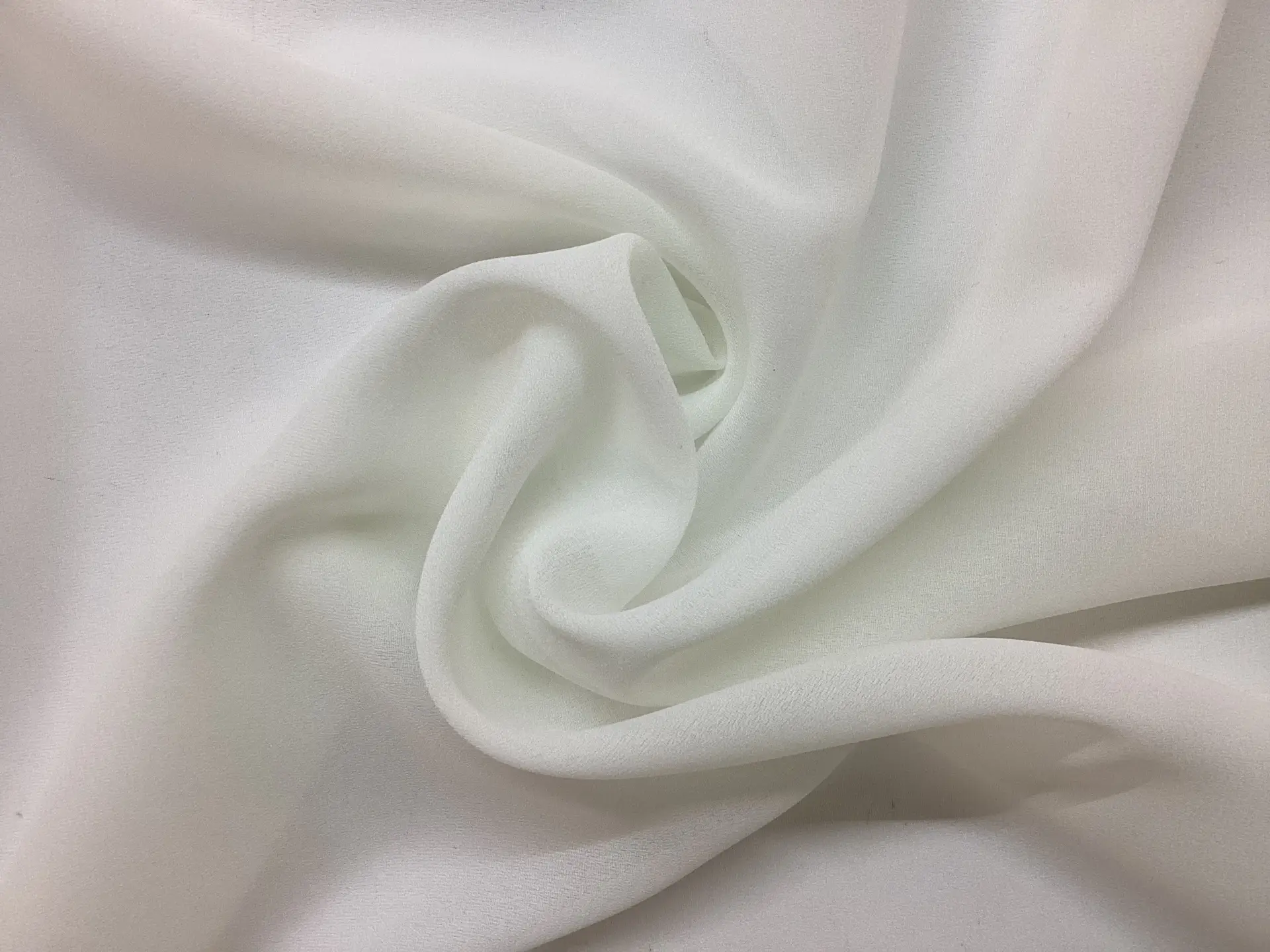 Polyester Double Georgette in Off White