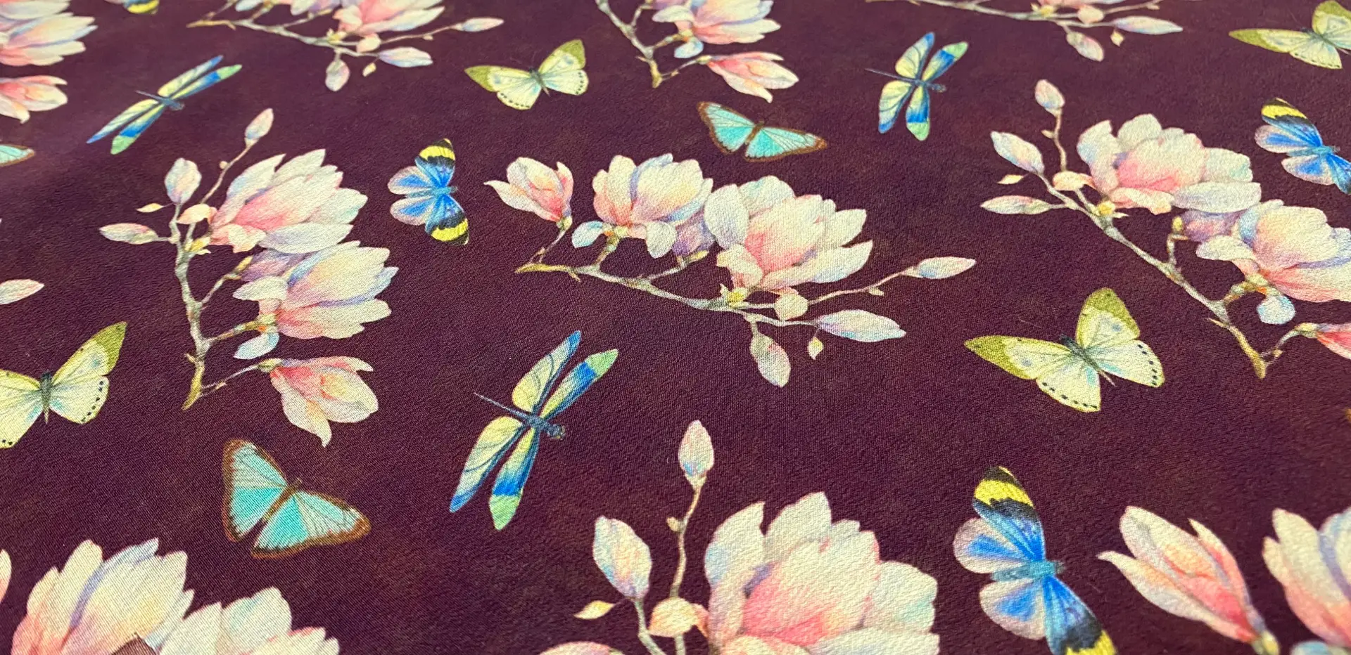 Made in Italy 100% Washed Silk Crepe De Chine Fabric in Warehouse