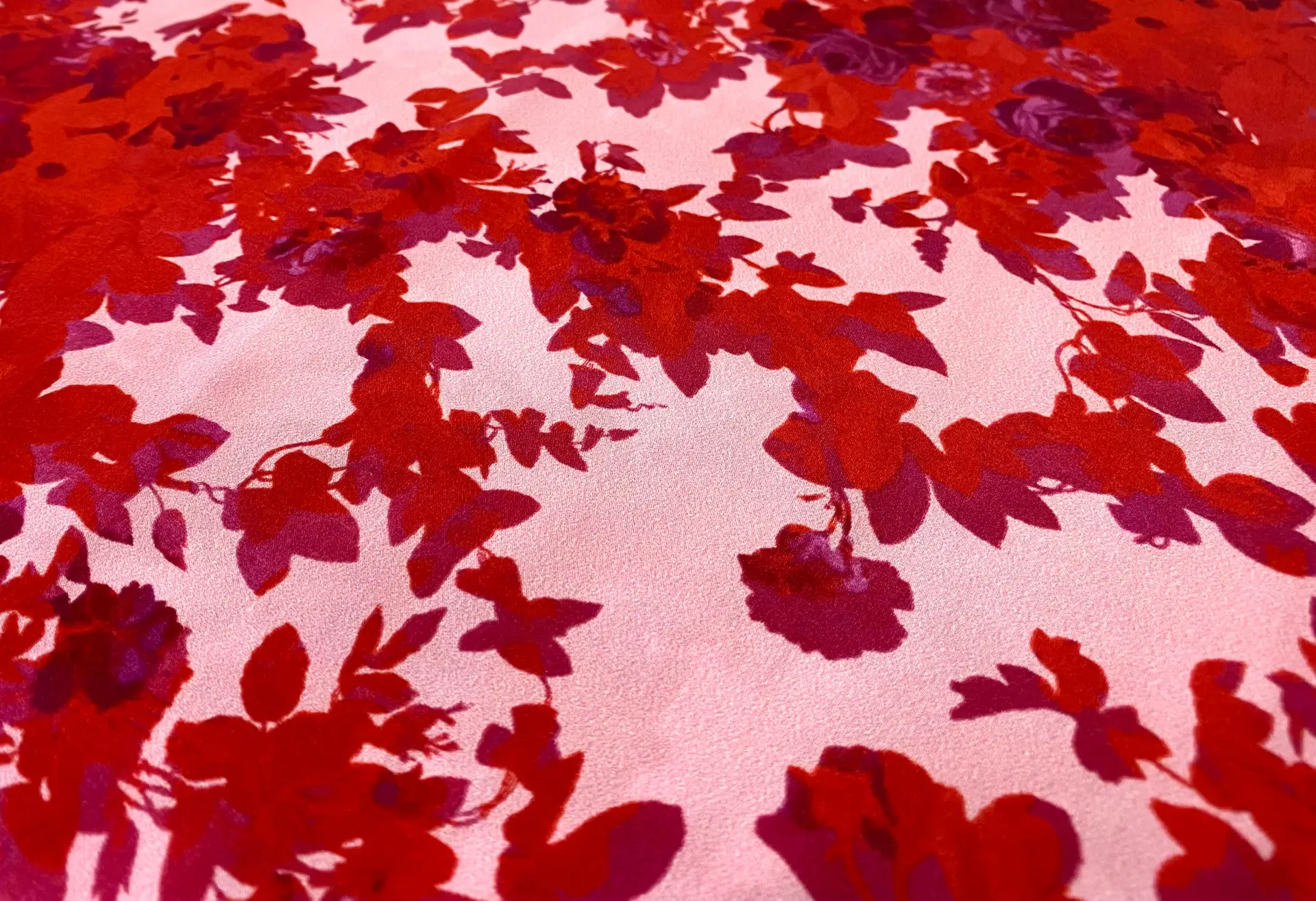 Made in Italy Floral Printed Silk Charmeuse