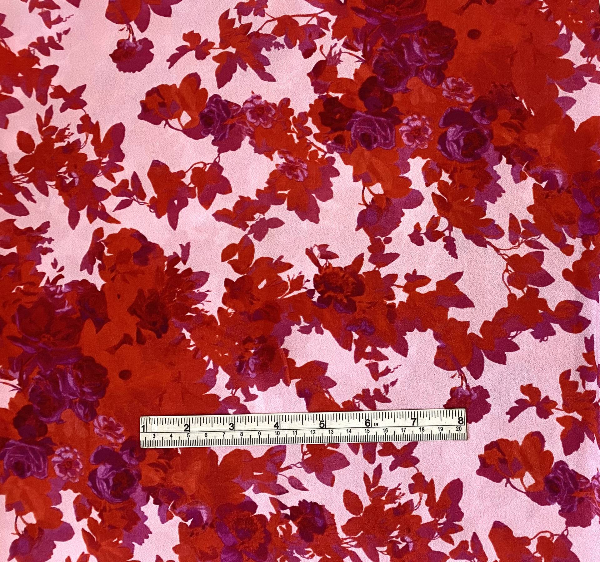 Made in Italy Floral Printed Silk Charmeuse