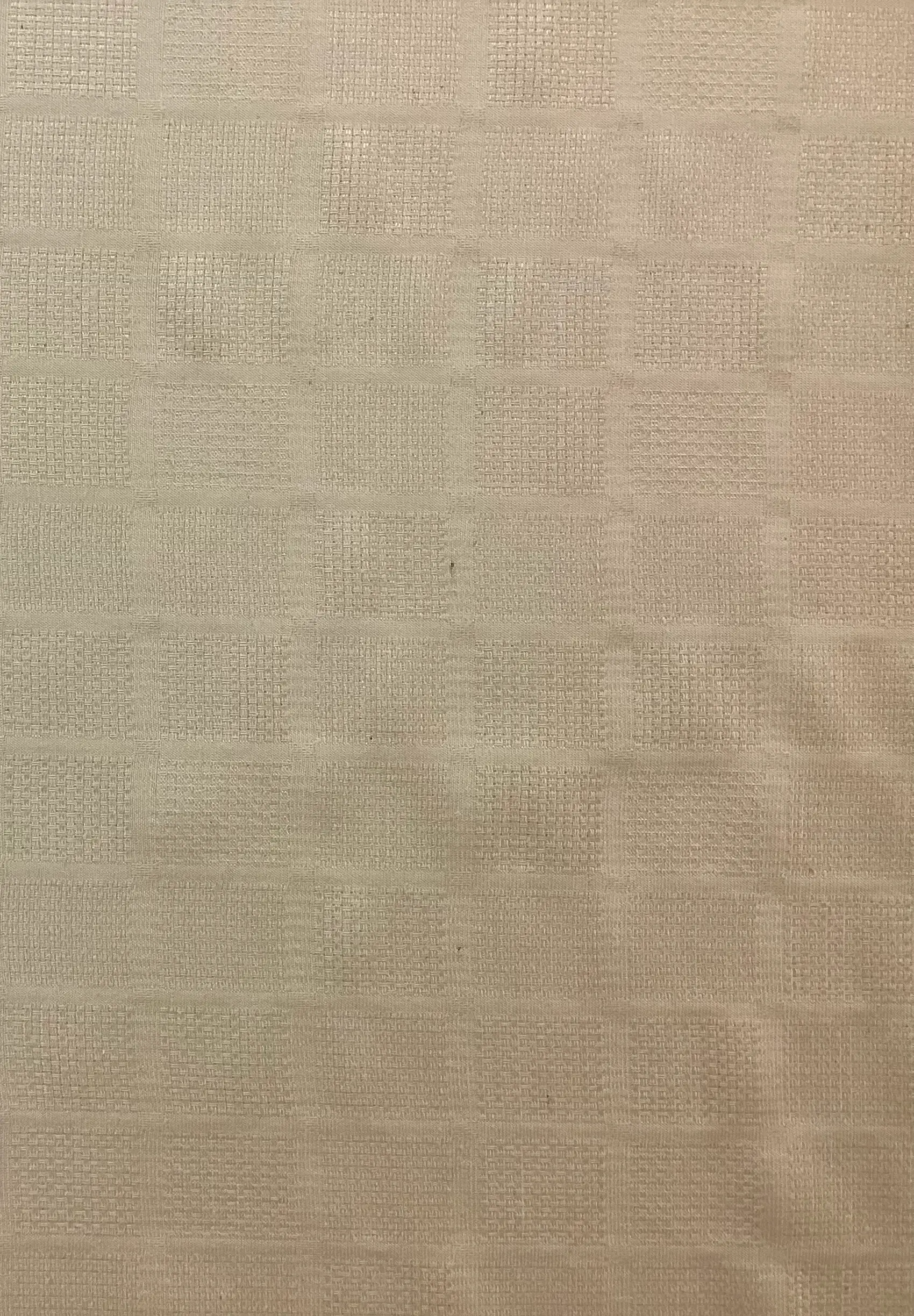 Made in Italy Pure Silk Mini Check Pattern Jacquard in Soybean