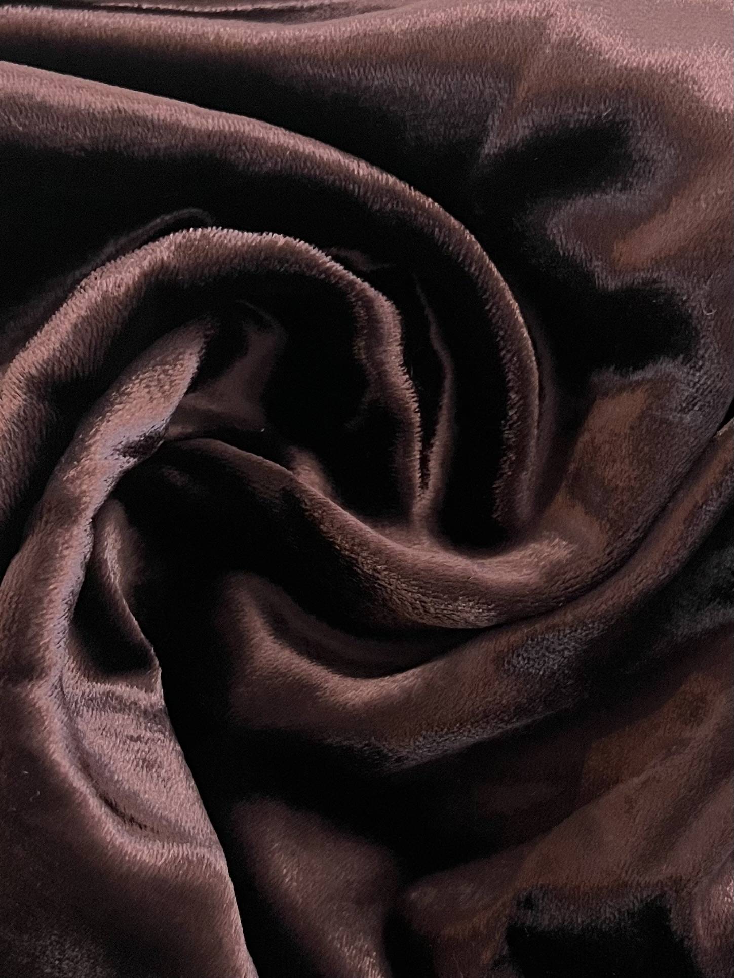 French Panné Velvet Fabric in Warehouse