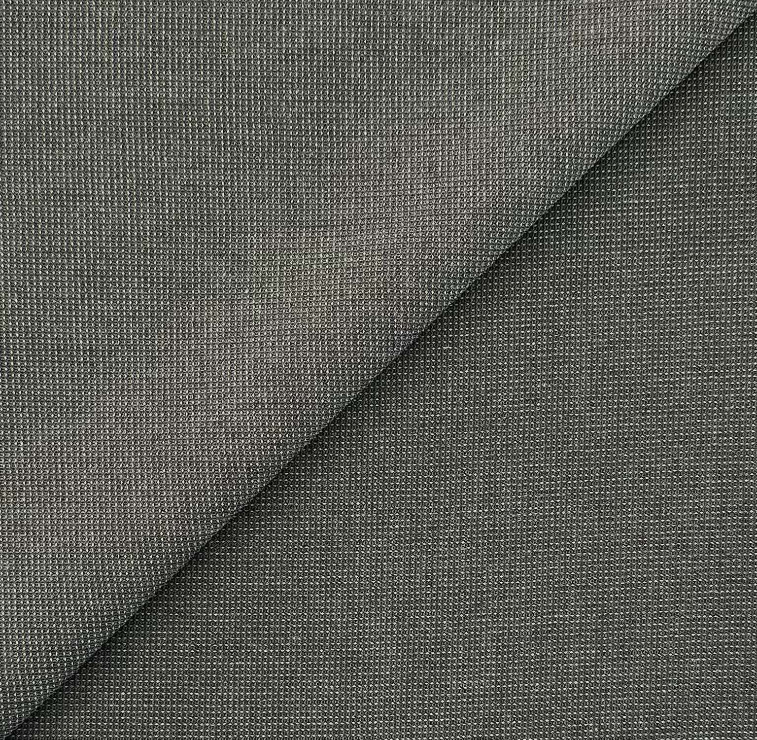 Sustainable Cotton Dobby Shirting in Laurel Green Navy