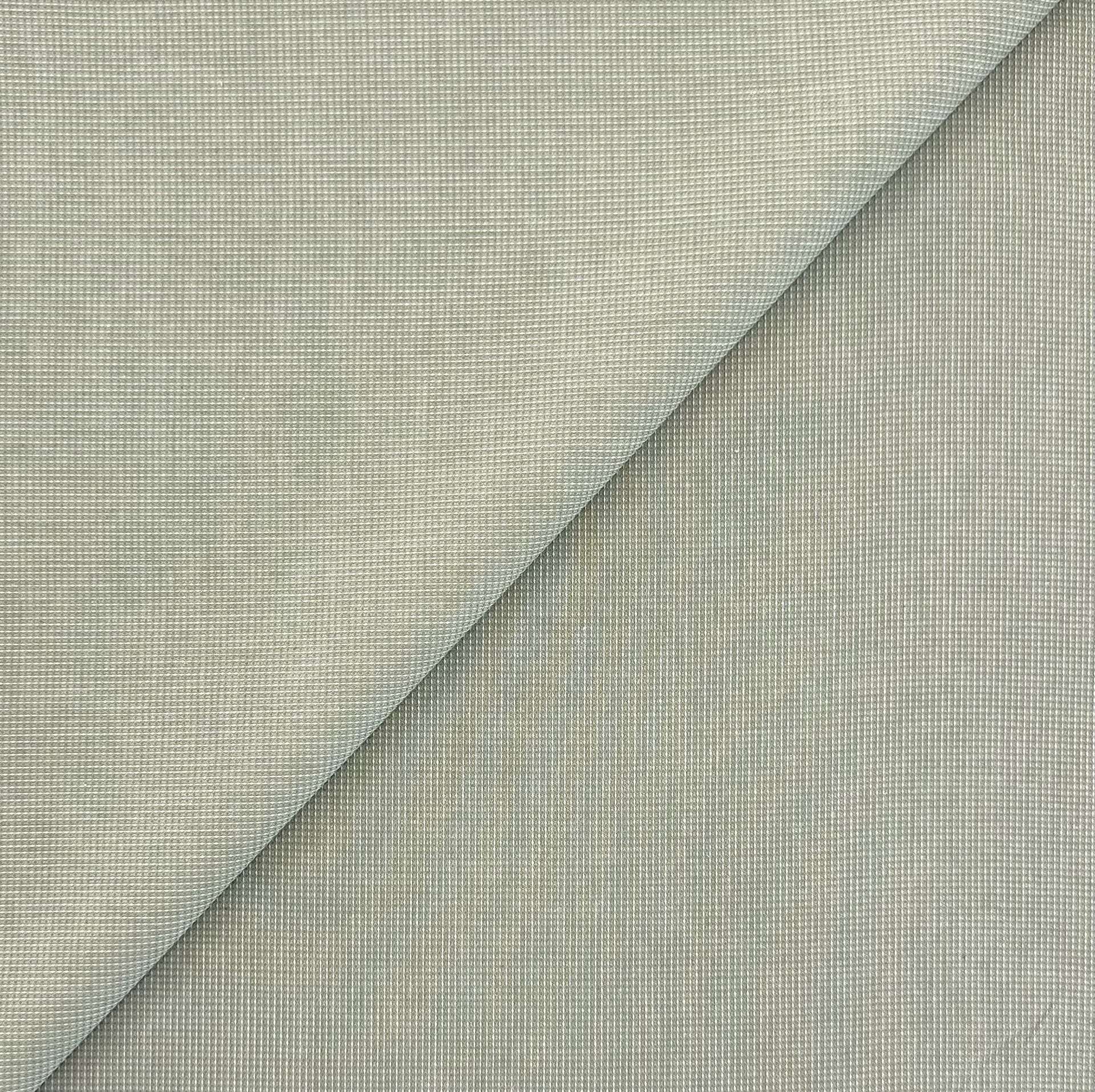 Sustainable Cotton Dobby Shirting in Celadon