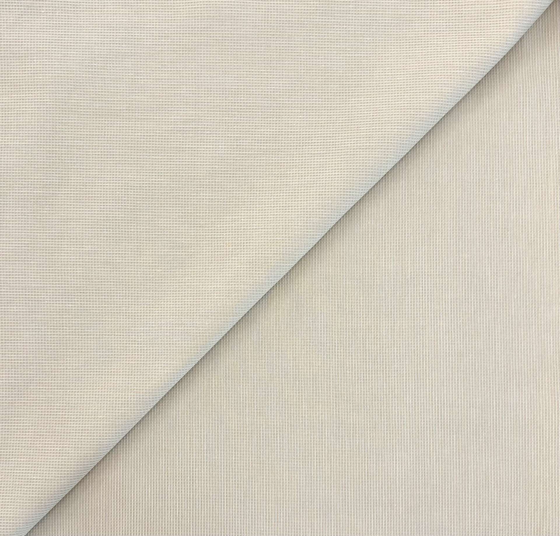 Sustainable Cotton Dobby Shirting in Eggshell