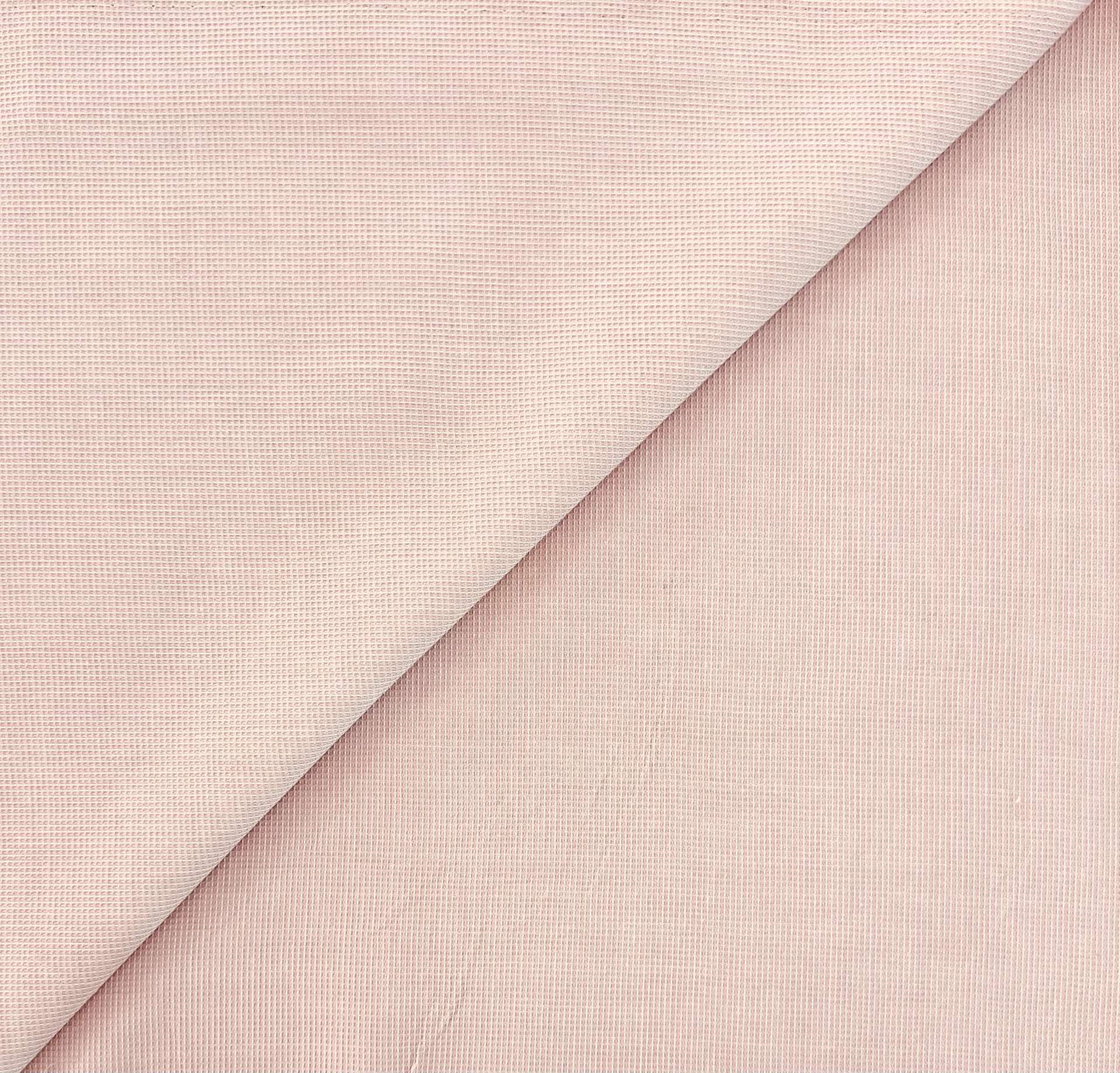 Sustainable Cotton Dobby Shirting in Blush Pink