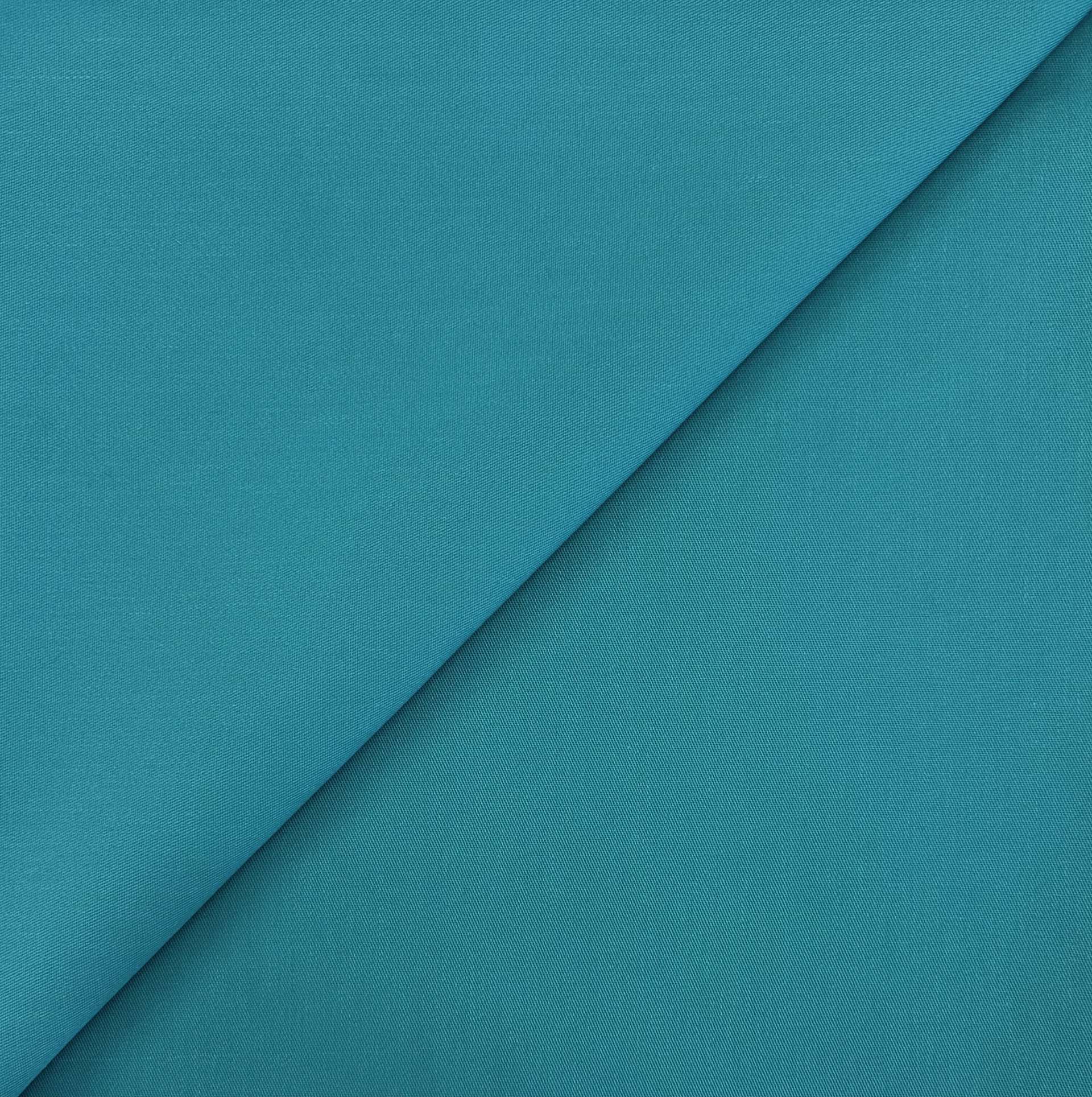 Polyester & Cotton Twill in Teal