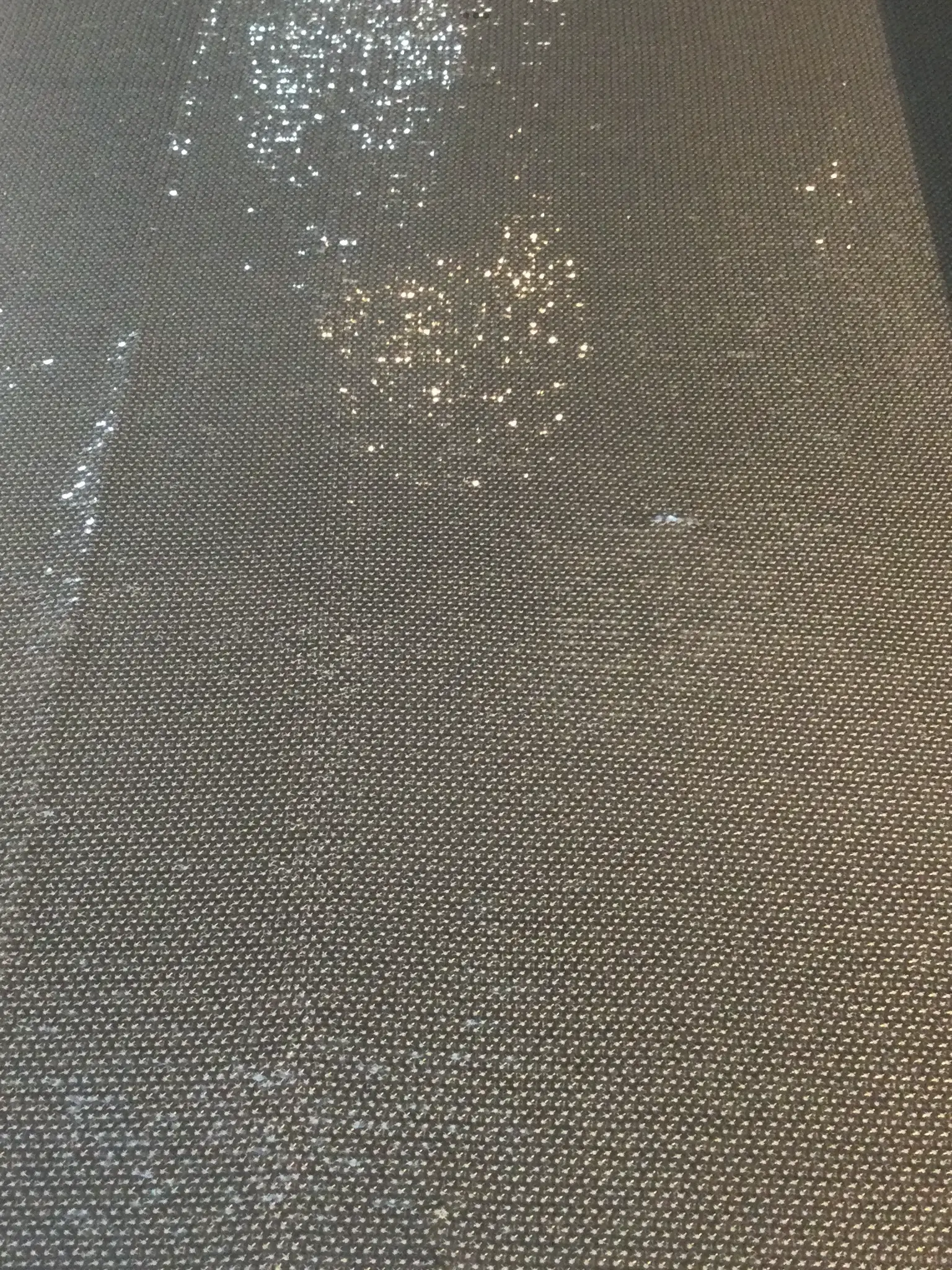 Fish Scale Sequins on Tulle in Charcoal