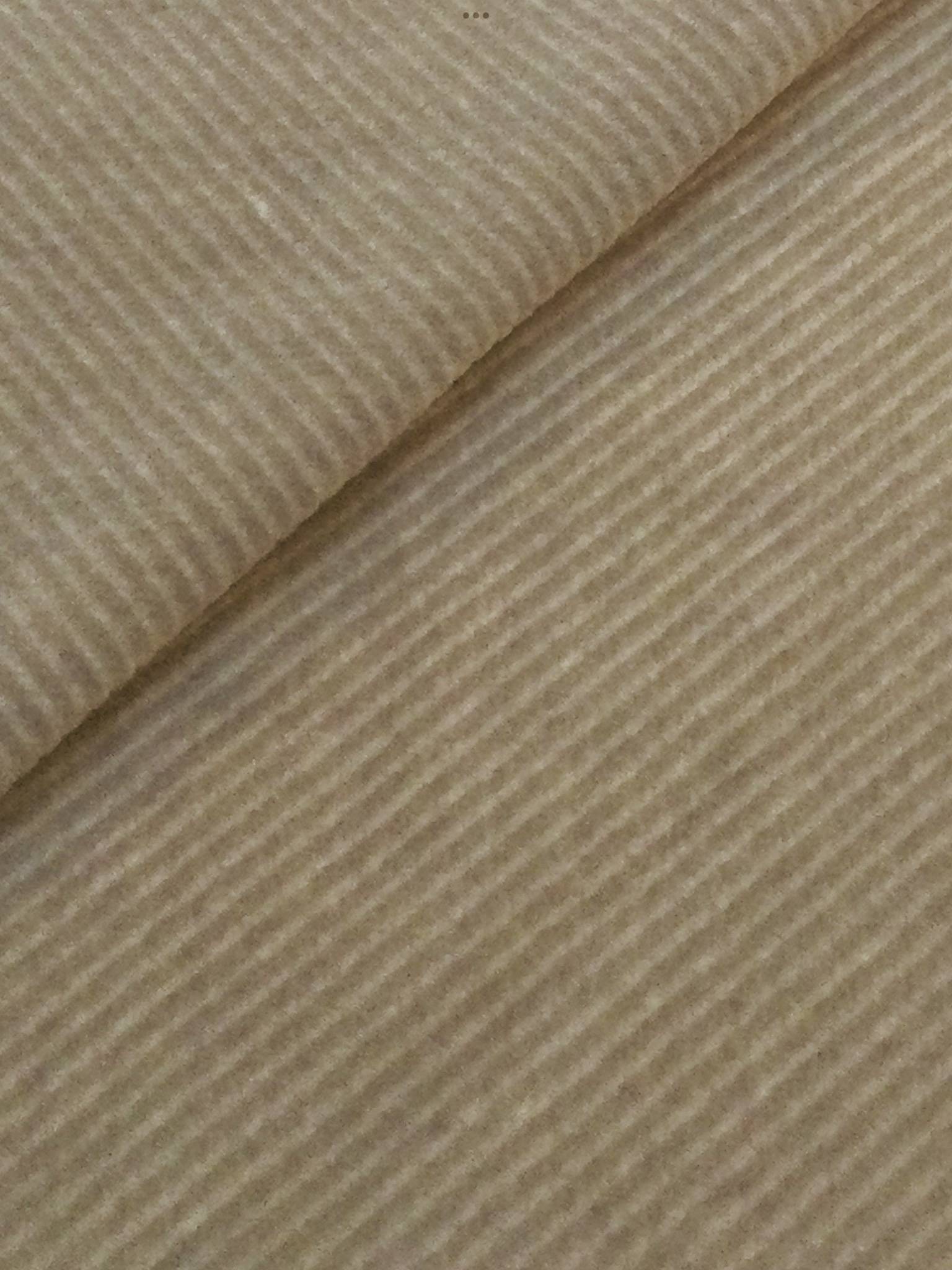 Made in Italy Cotton Velvet in Beige Twill