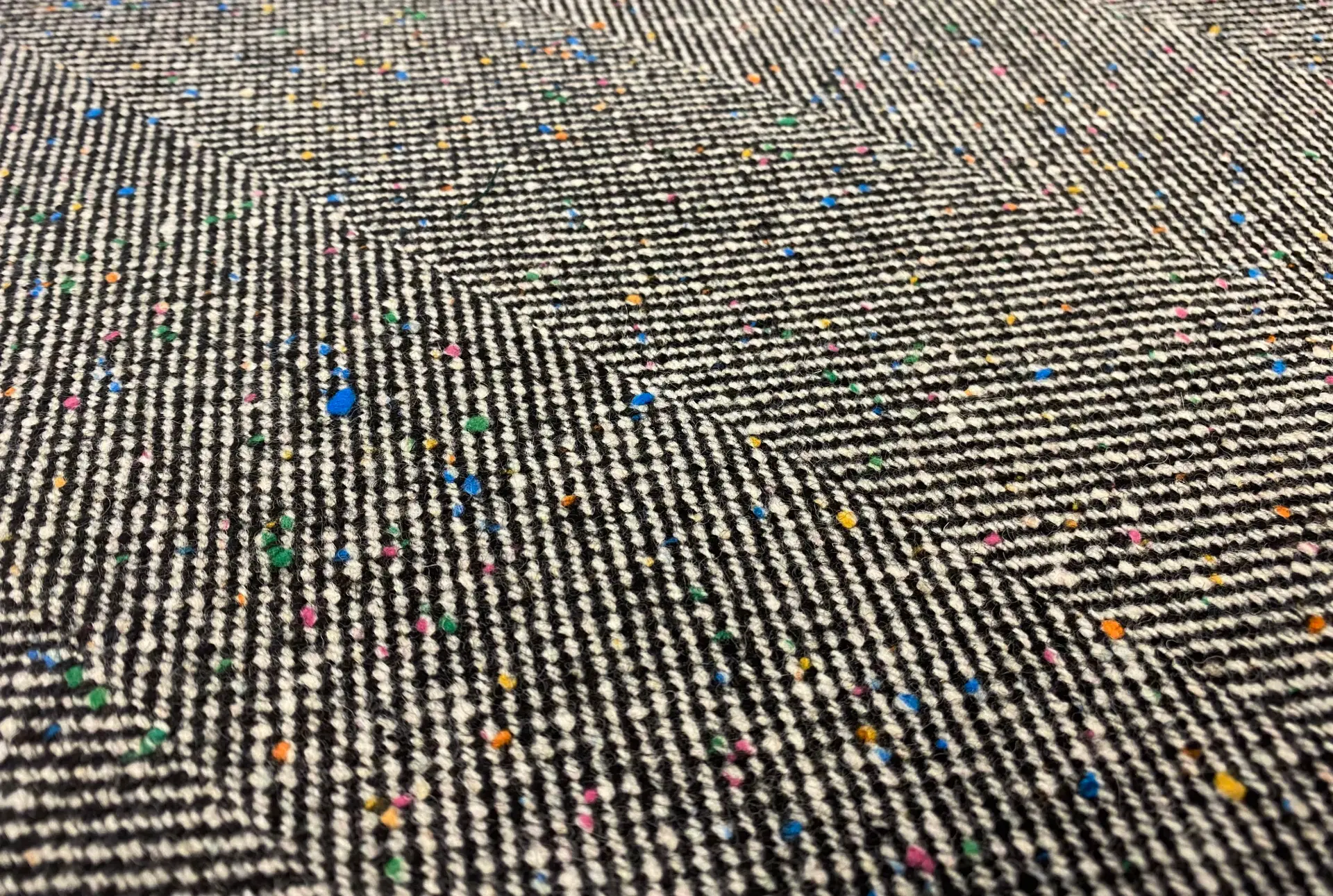 Wool Herringbone Donegal Tweed