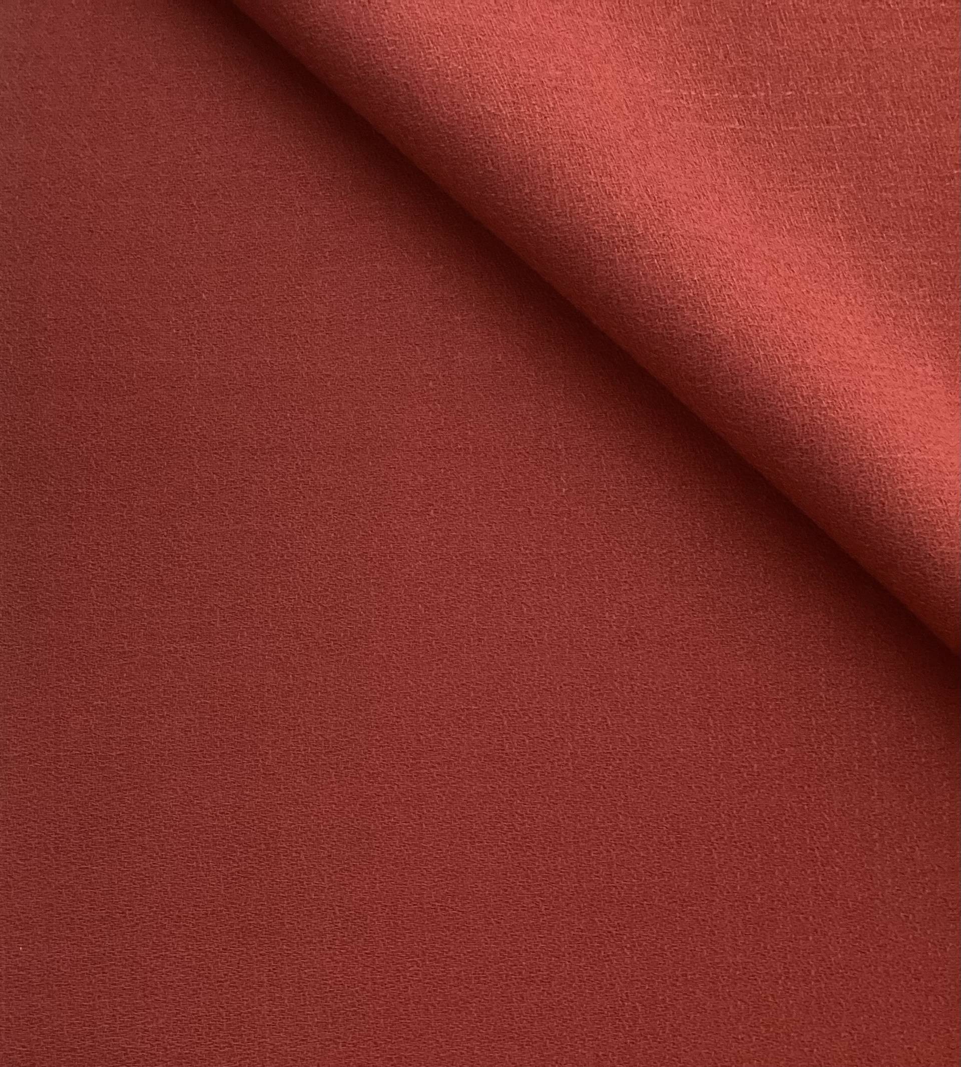 100% Wool Crepe In Saffron