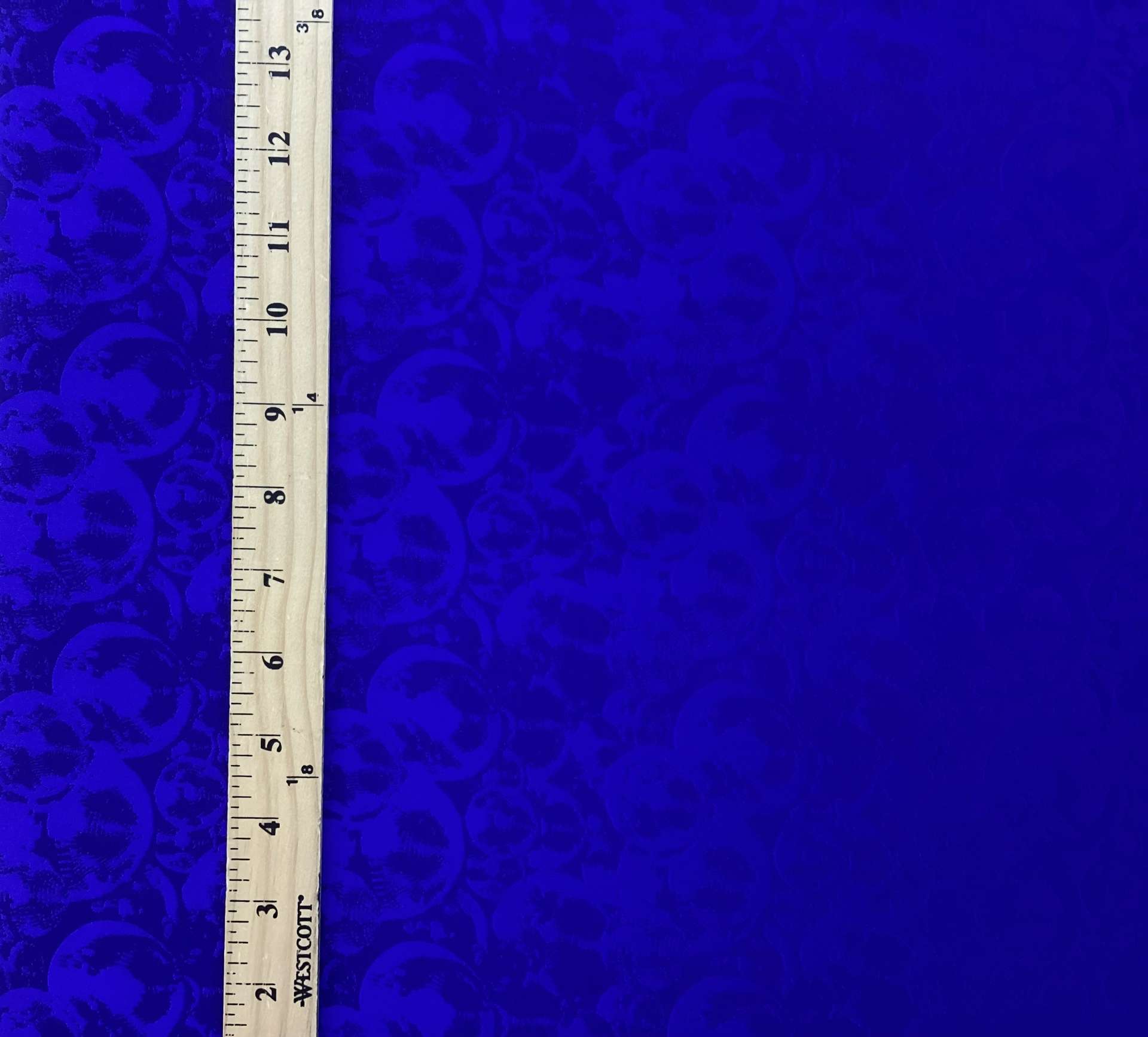 Made in Italy Viscose Jacquard In Electric Blue