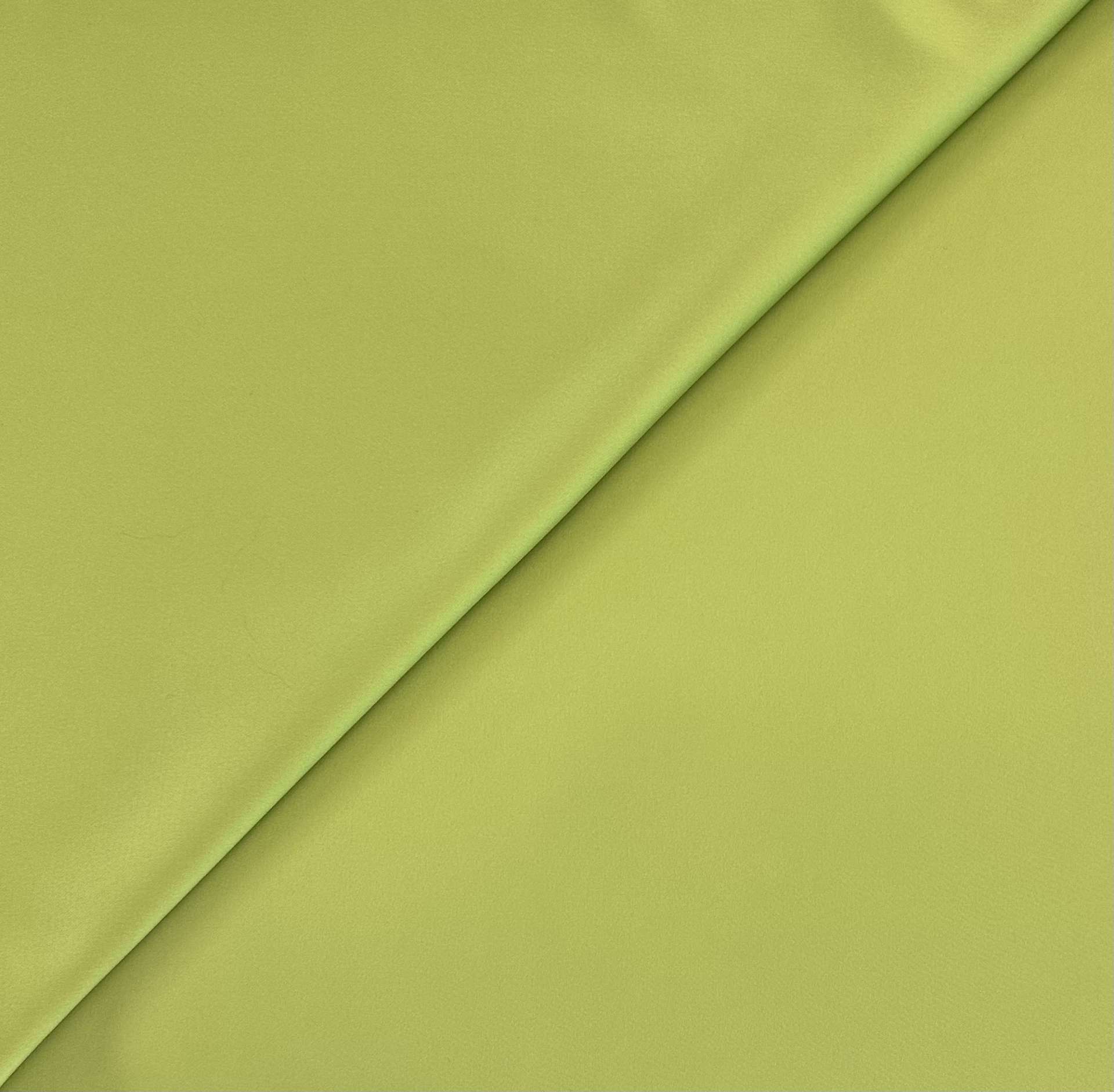 Polyester-Blend Stretch Satin in Lime