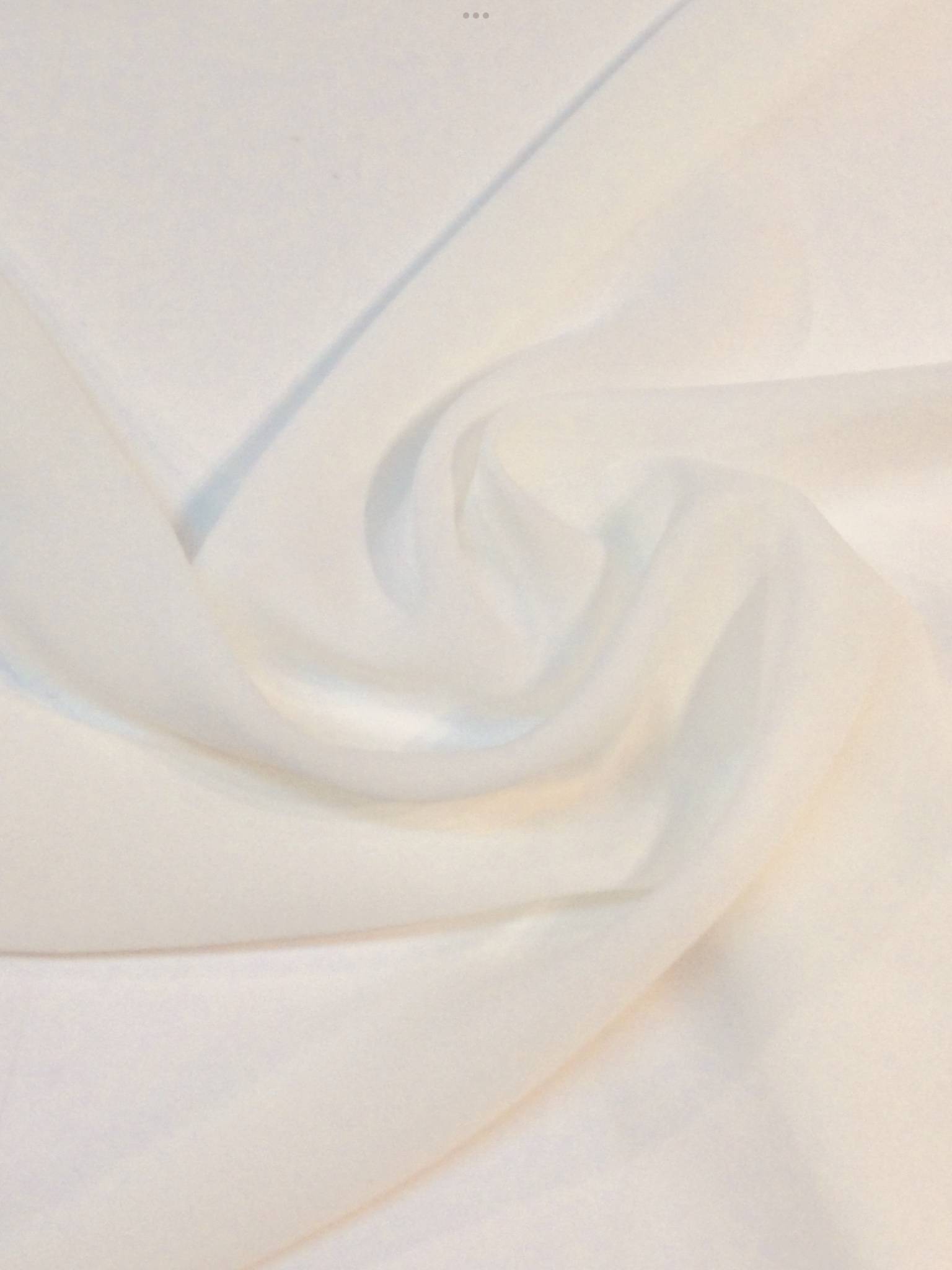 Polyester Double Georgette in Old Ivory