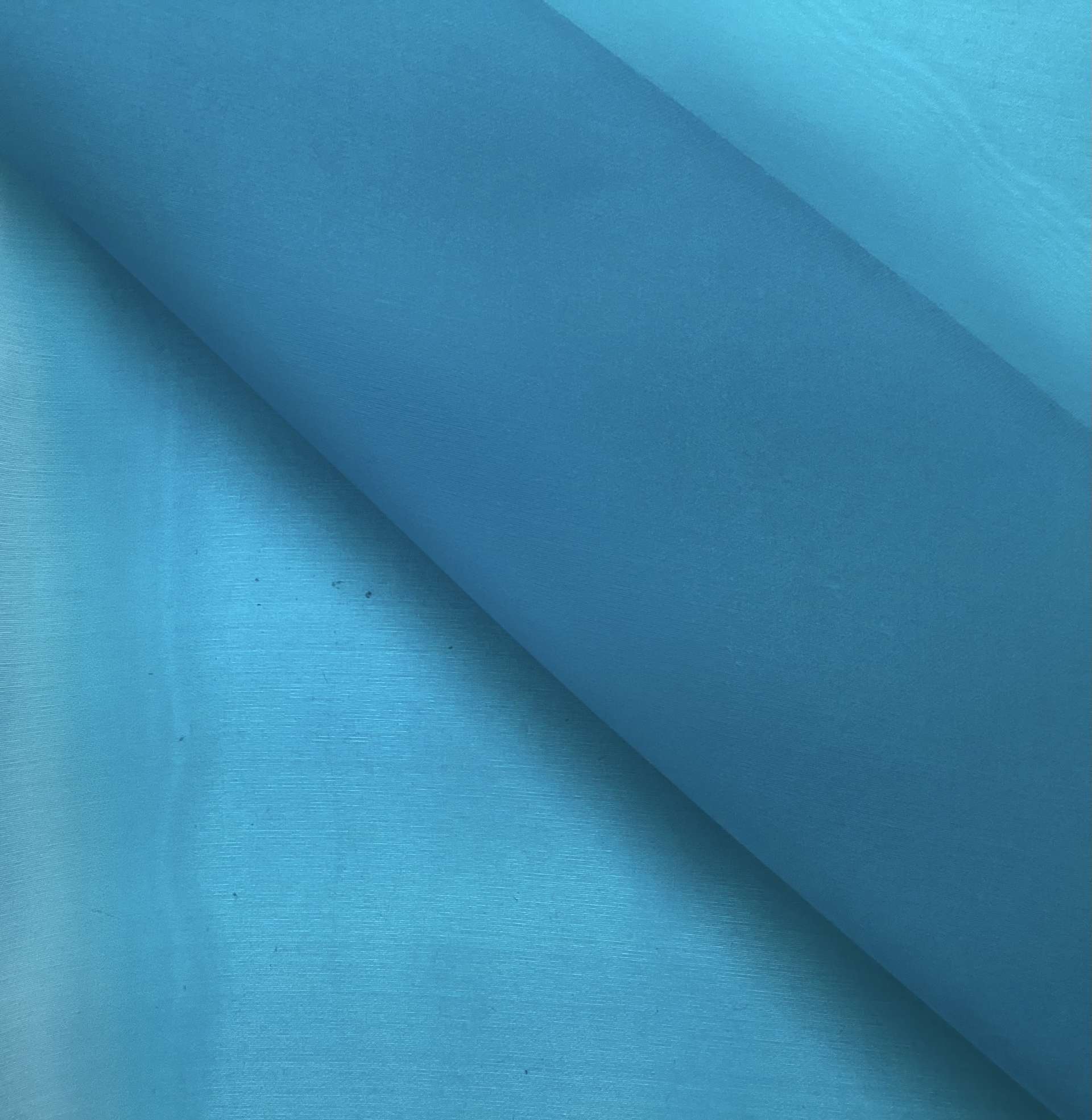 100% Pure Silk Satin Organza In Turquoise