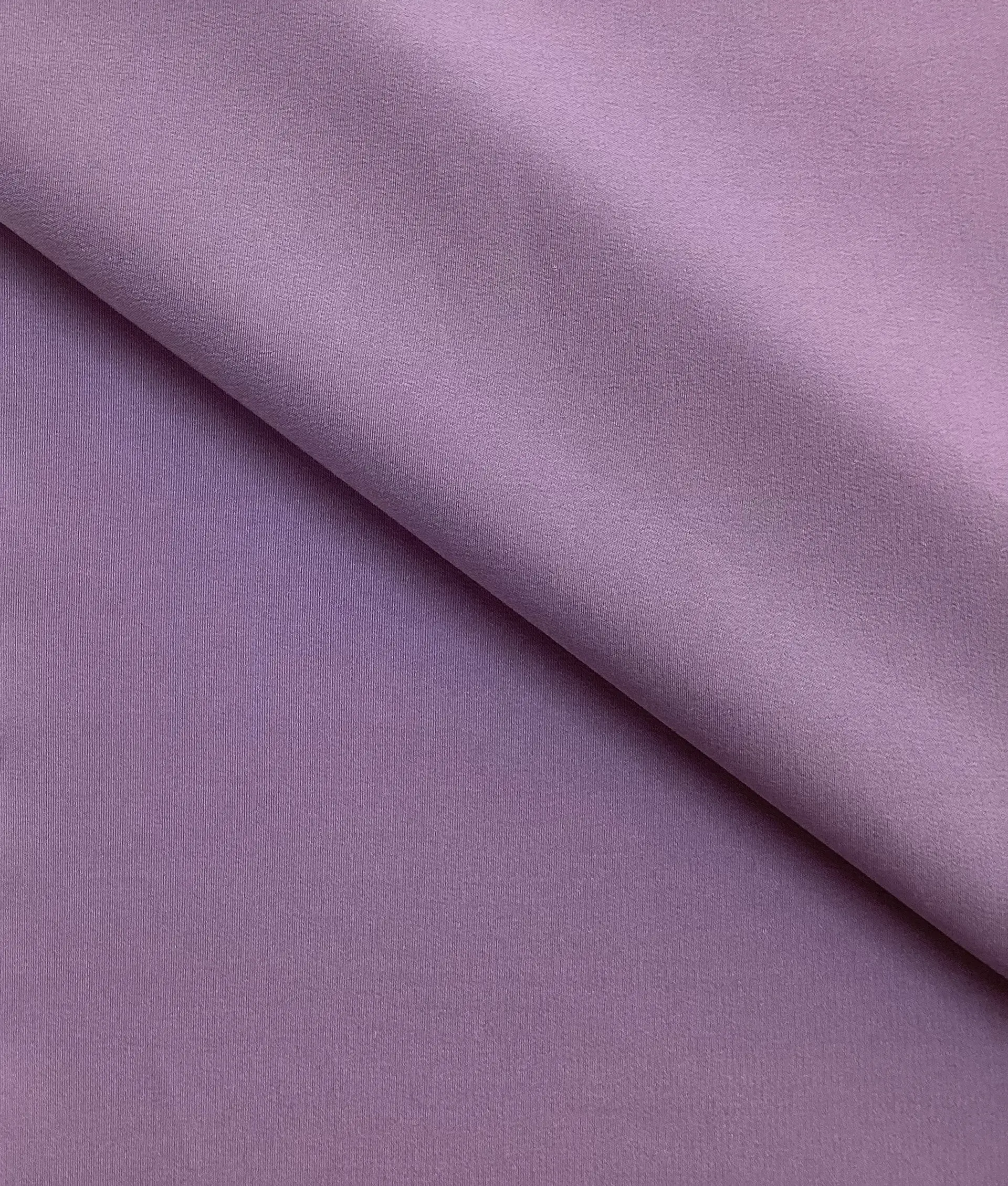 100% Pure Silk Crepe De Chin In Lilac