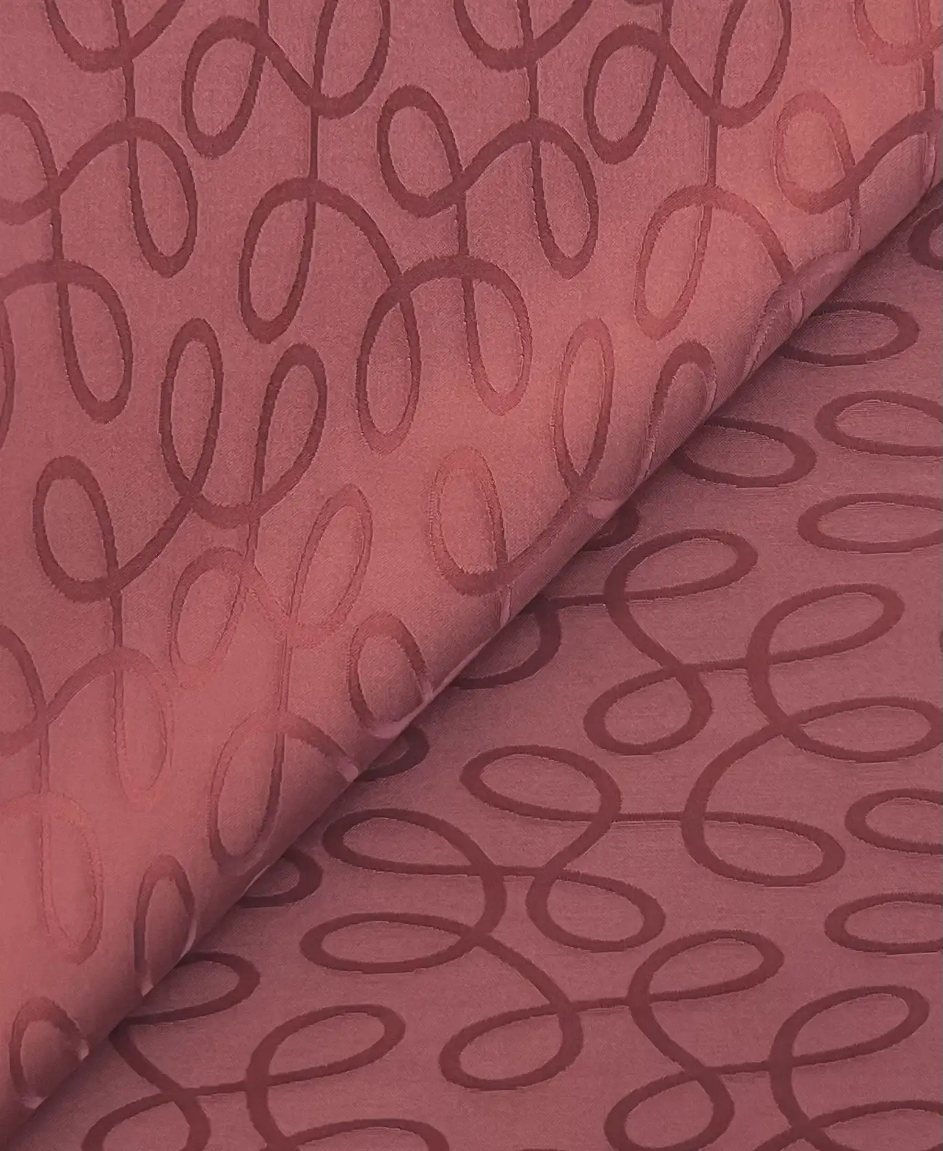 Viscose & Acetate Jacquard in Rosewood