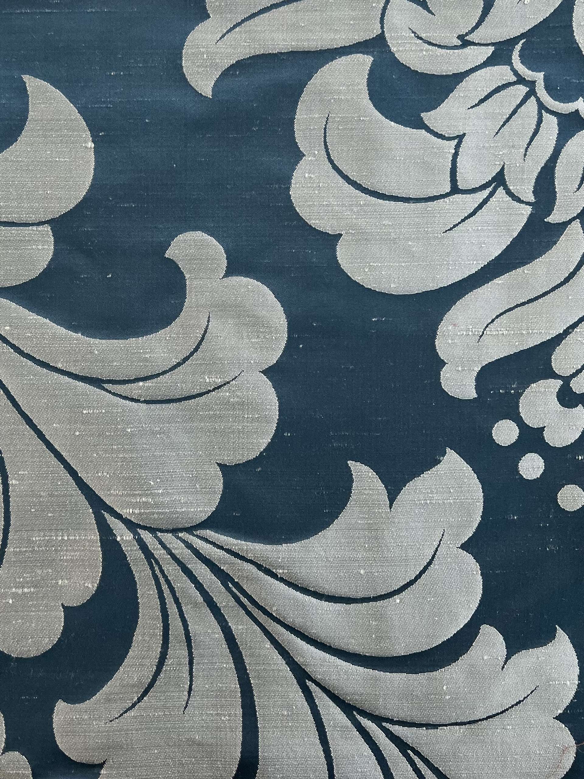 Silk Damask in Blue